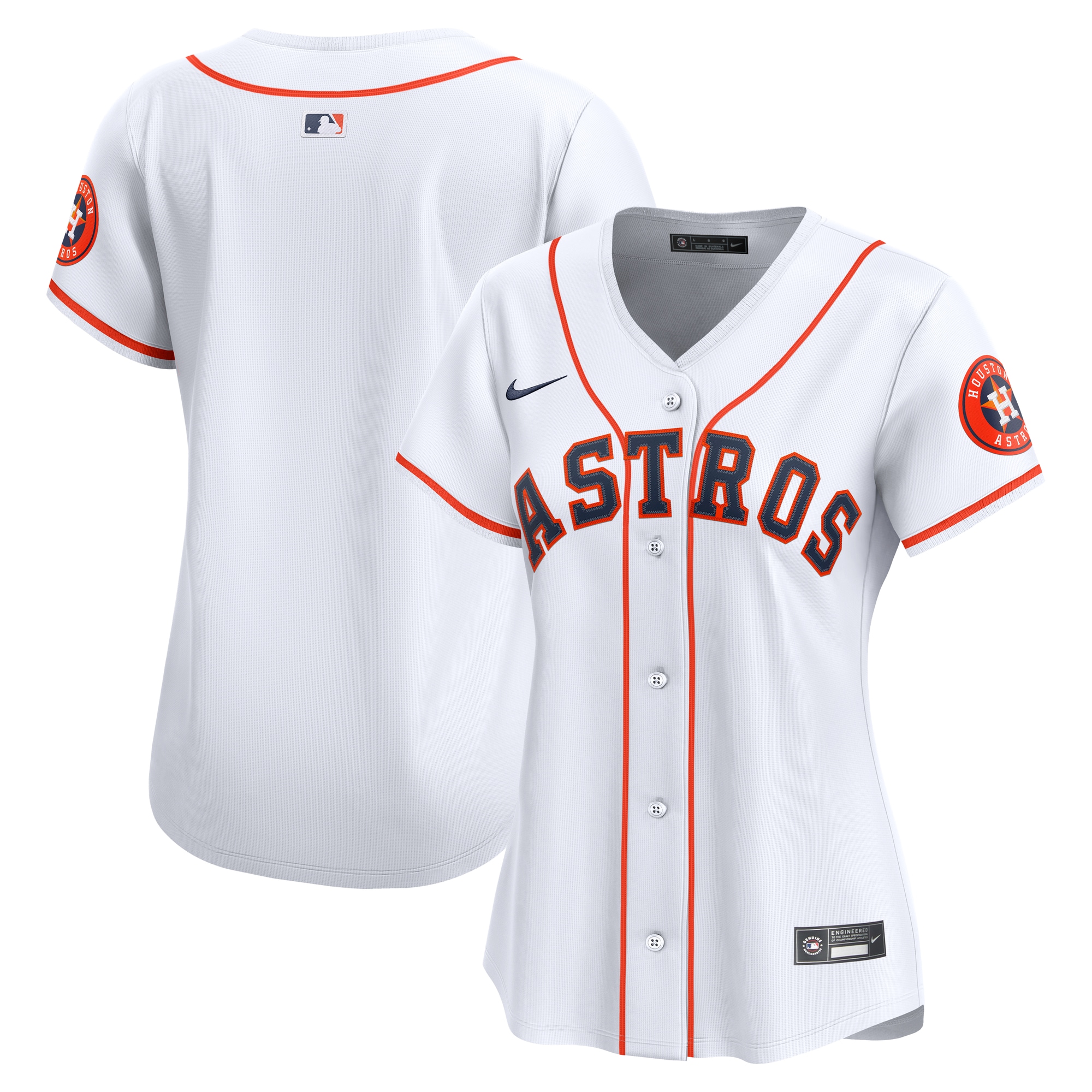 Houston Astros Home Women's Limited Jersey - White