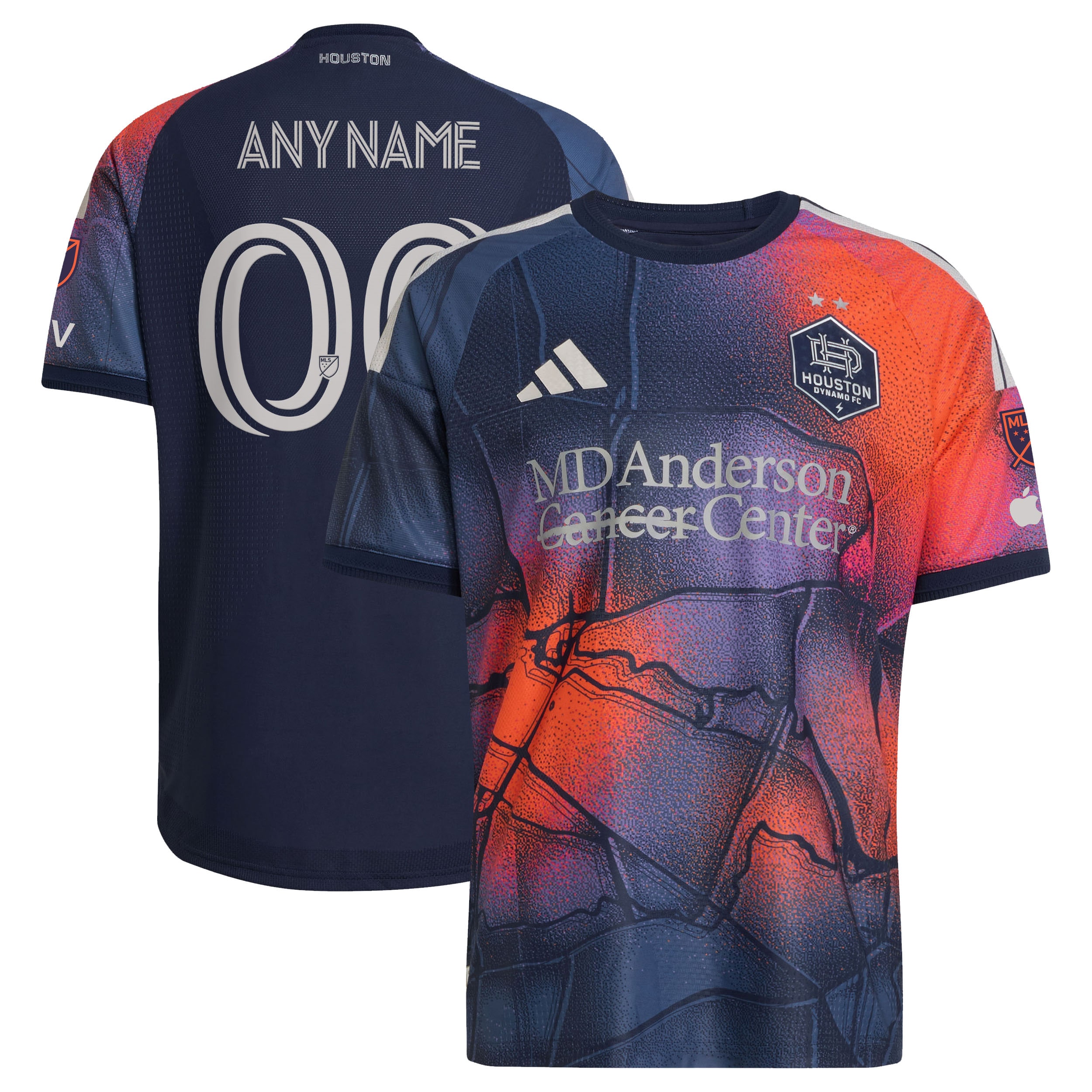 Houston Dynamo FC 2026 Mission Control On-Field Patch Custom Jersey - Blue