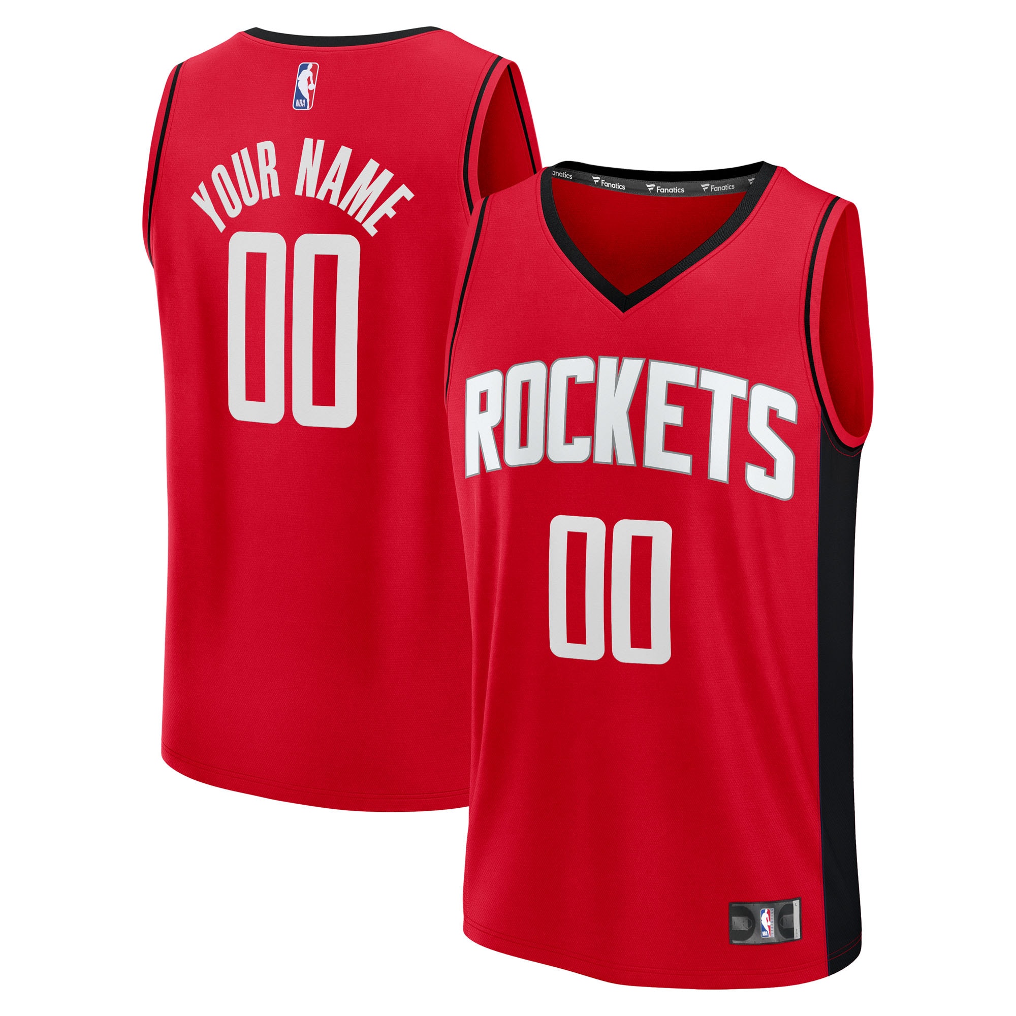 Houston Rockets Fanatics Fast Break Custom Jersey - Icon Edition - Red