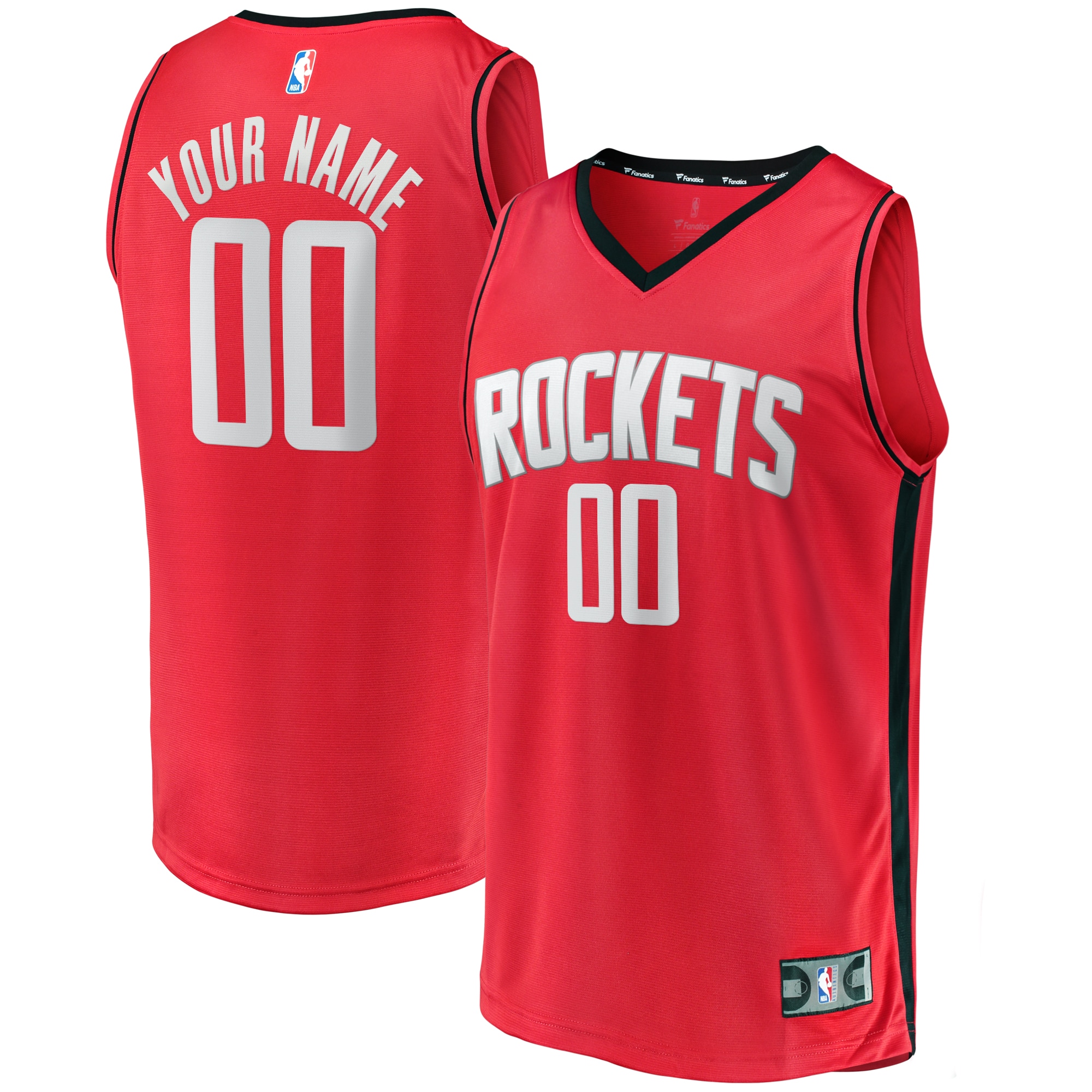 Houston Rockets Fanatics Youth Fast Break Custom Jersey - Icon Edition – Red