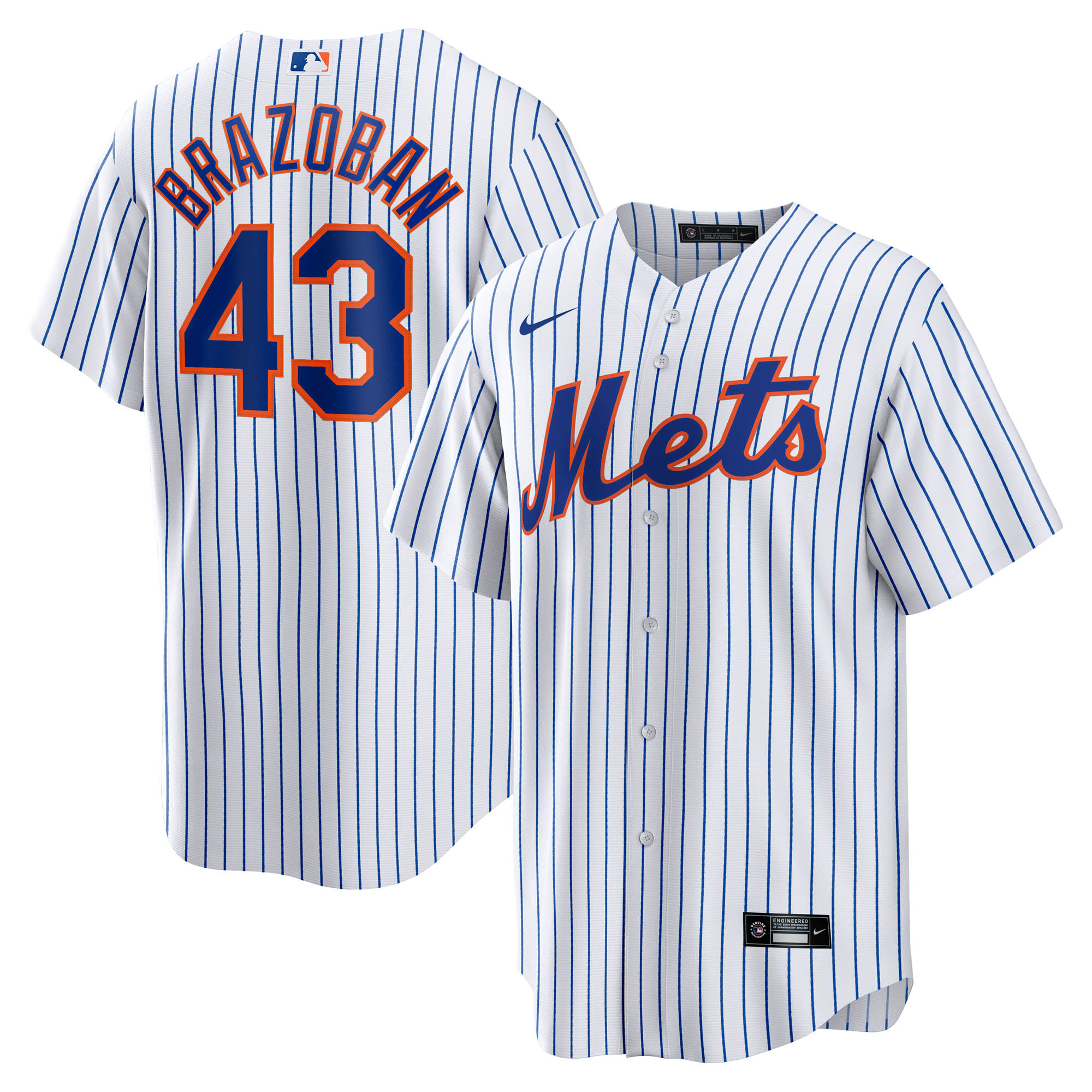 Huascar Brazobán New York Mets Home Jersey - White