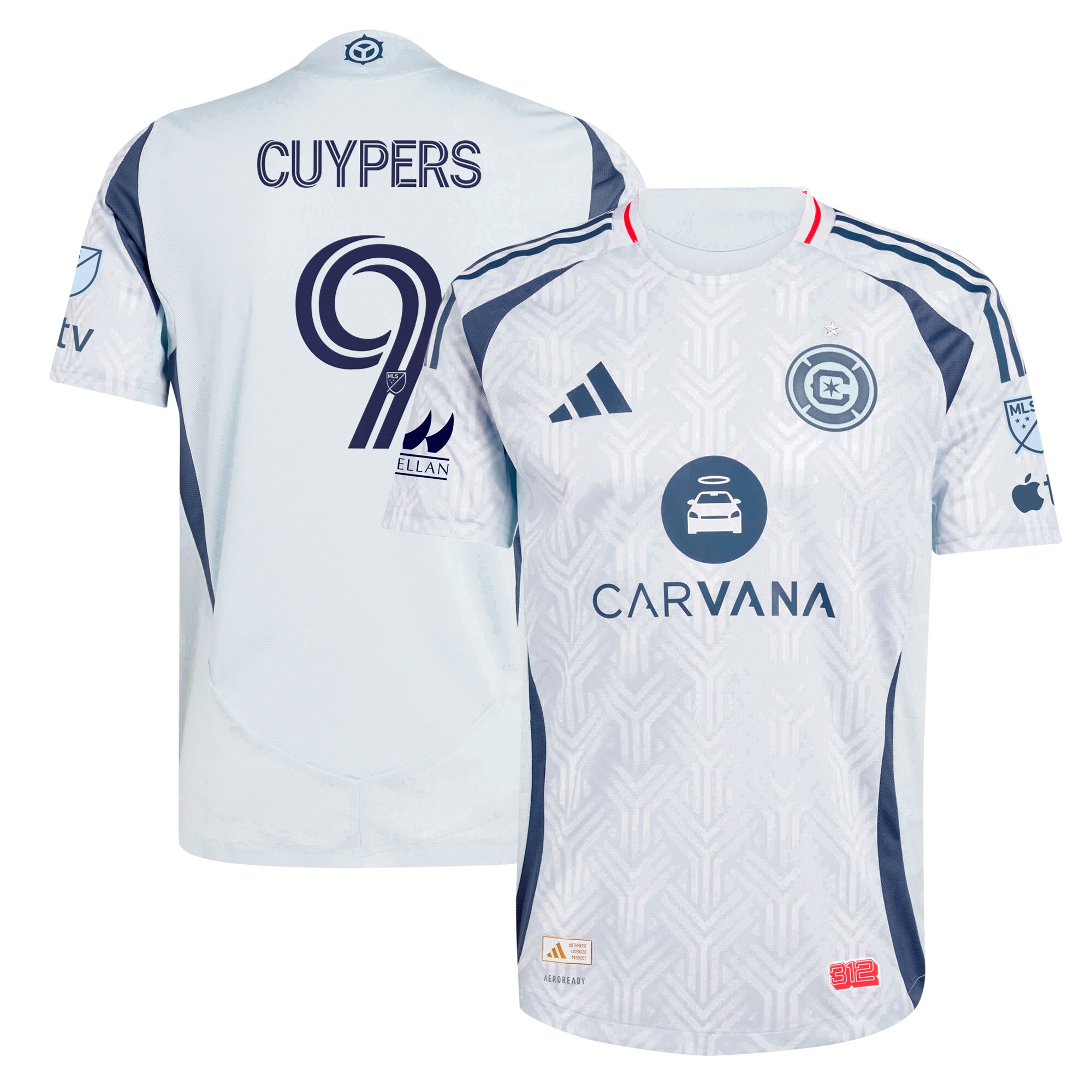 Hugo Cuypers Chicago Fire 2025 The Municipal Kit Player Jersey - Light Blue