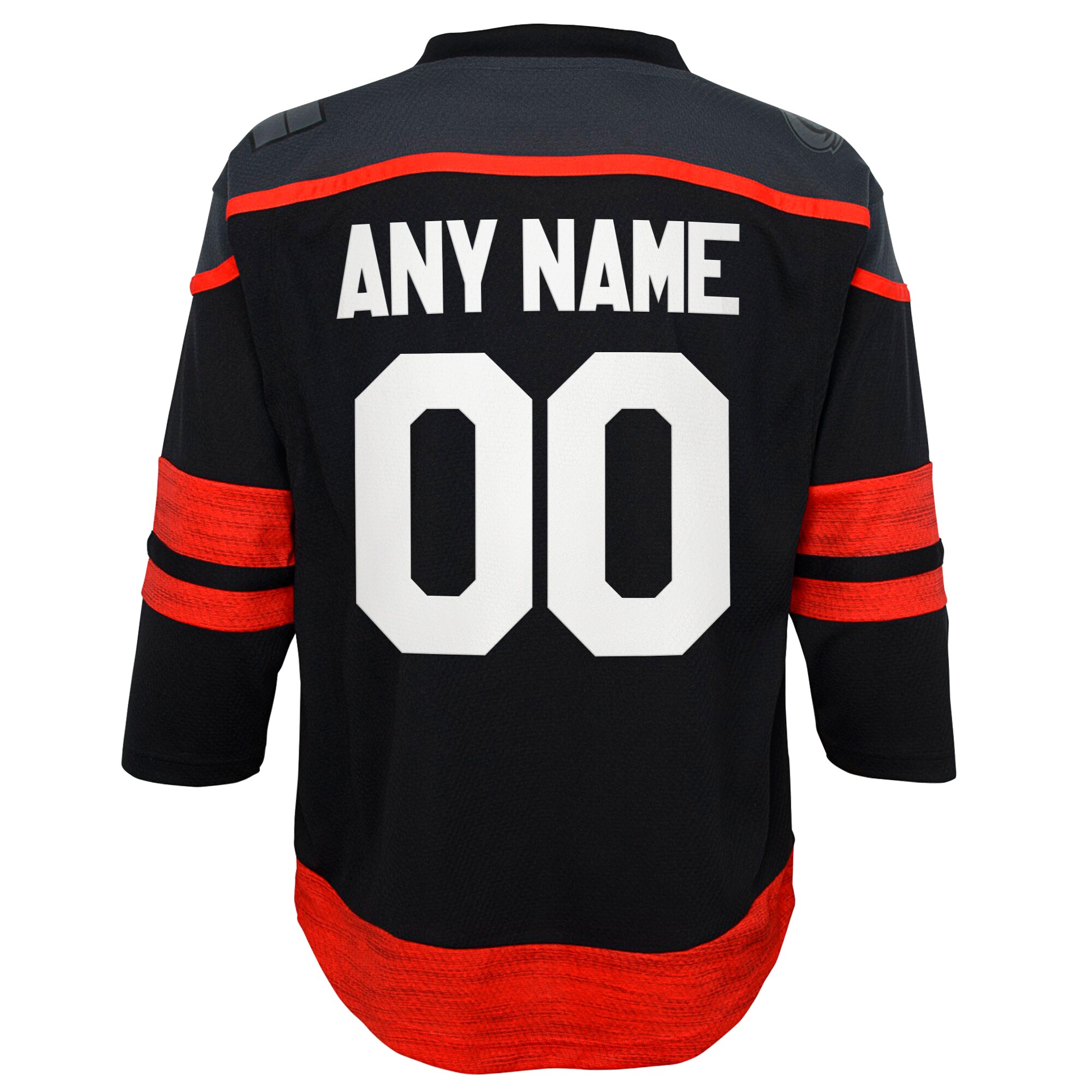 Alternative view of Hurricanes Black Alternate Jersey - Carolina - Customize Your Name!