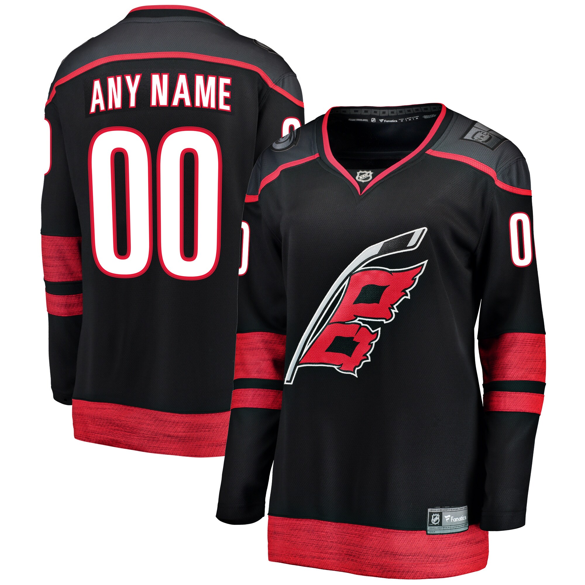Hurricanes Black Alternate Jersey - Fanatics - Customize Now!