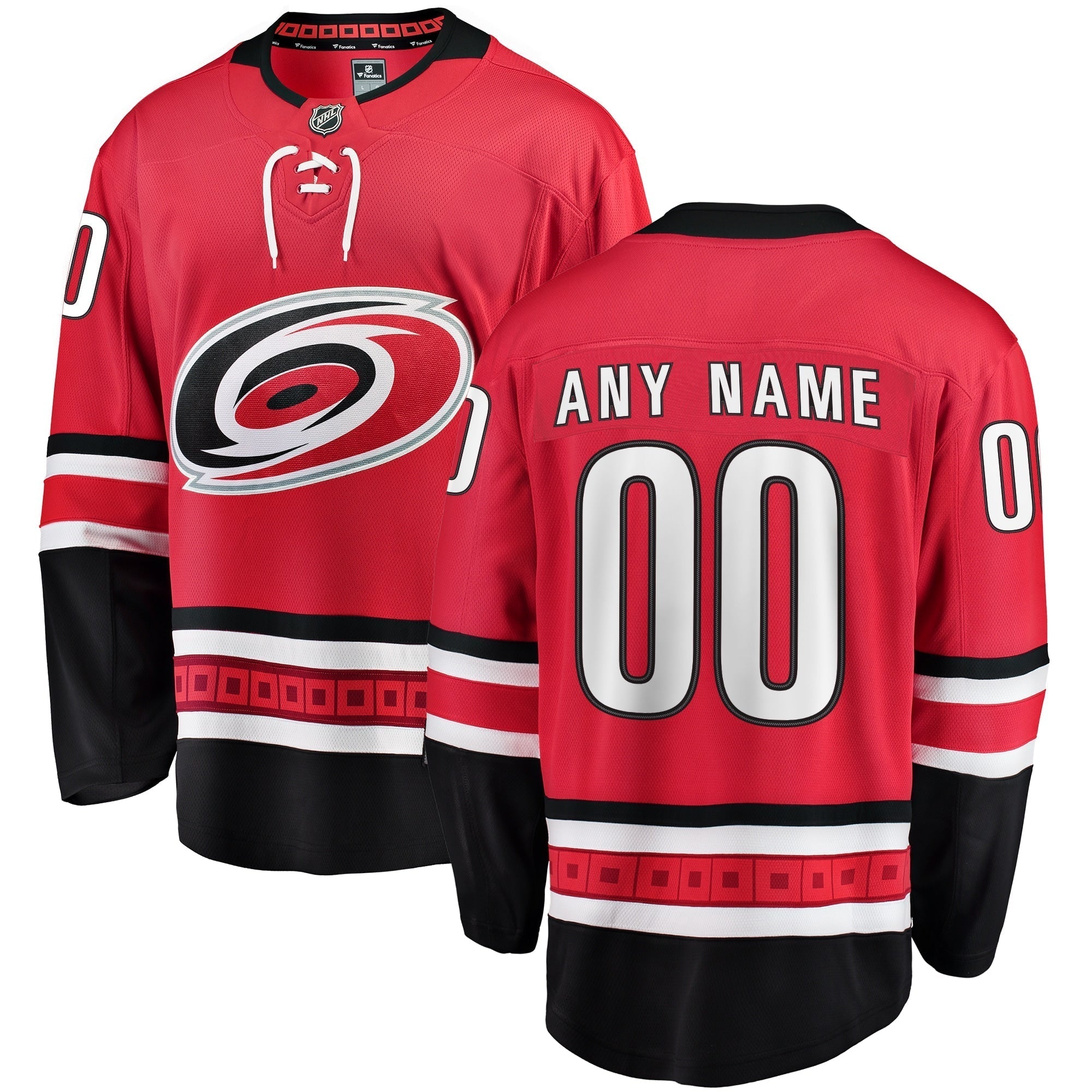 Hurricanes Red Customizable Jersey - Fanatics Hurricanes Red Jersey
