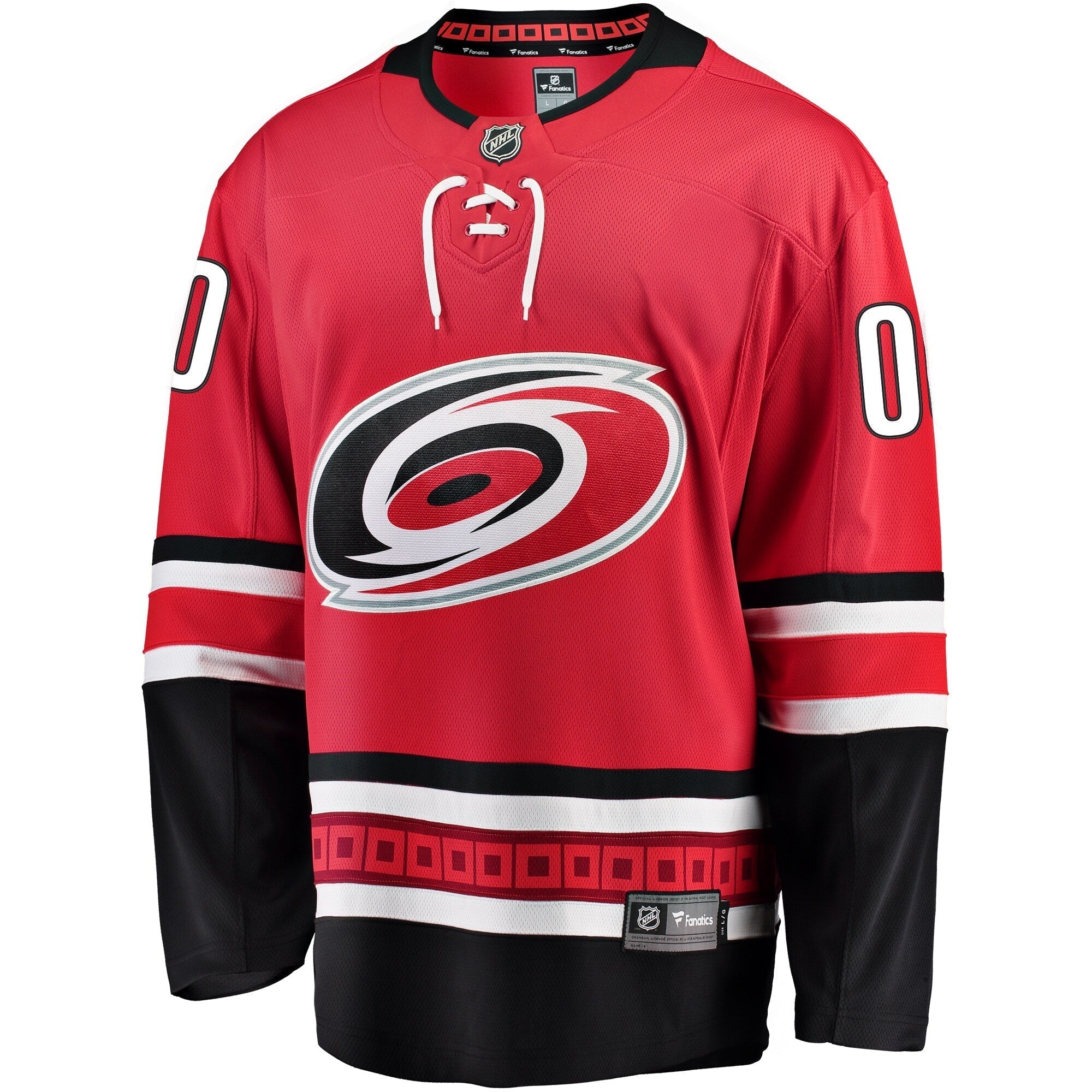 Alternative view of Hurricanes Red Customizable Jersey - Fanatics Hurricanes Red Jersey