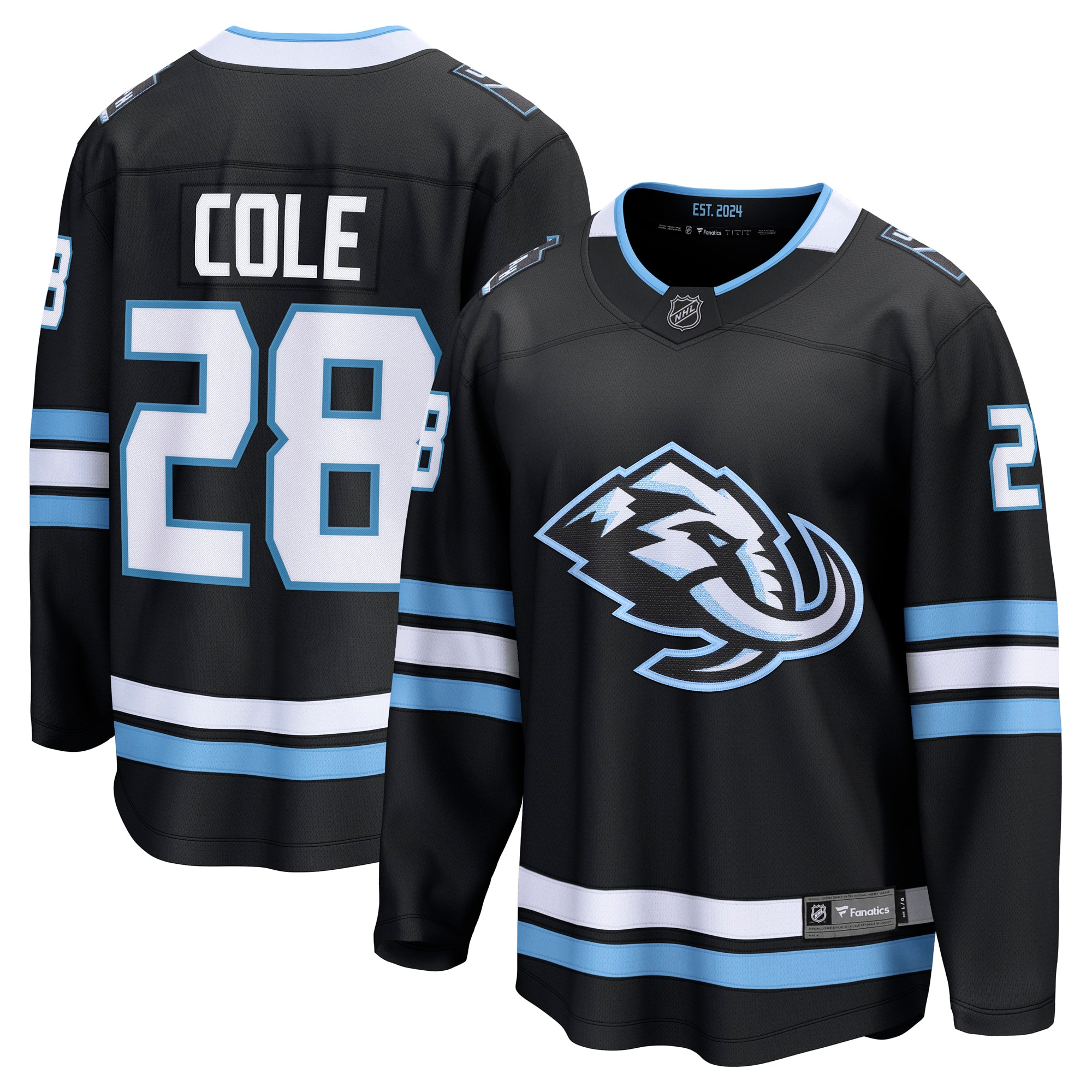 Ian Cole Utah Mammoth Fanatics Home Breakaway Player Jersey - Black