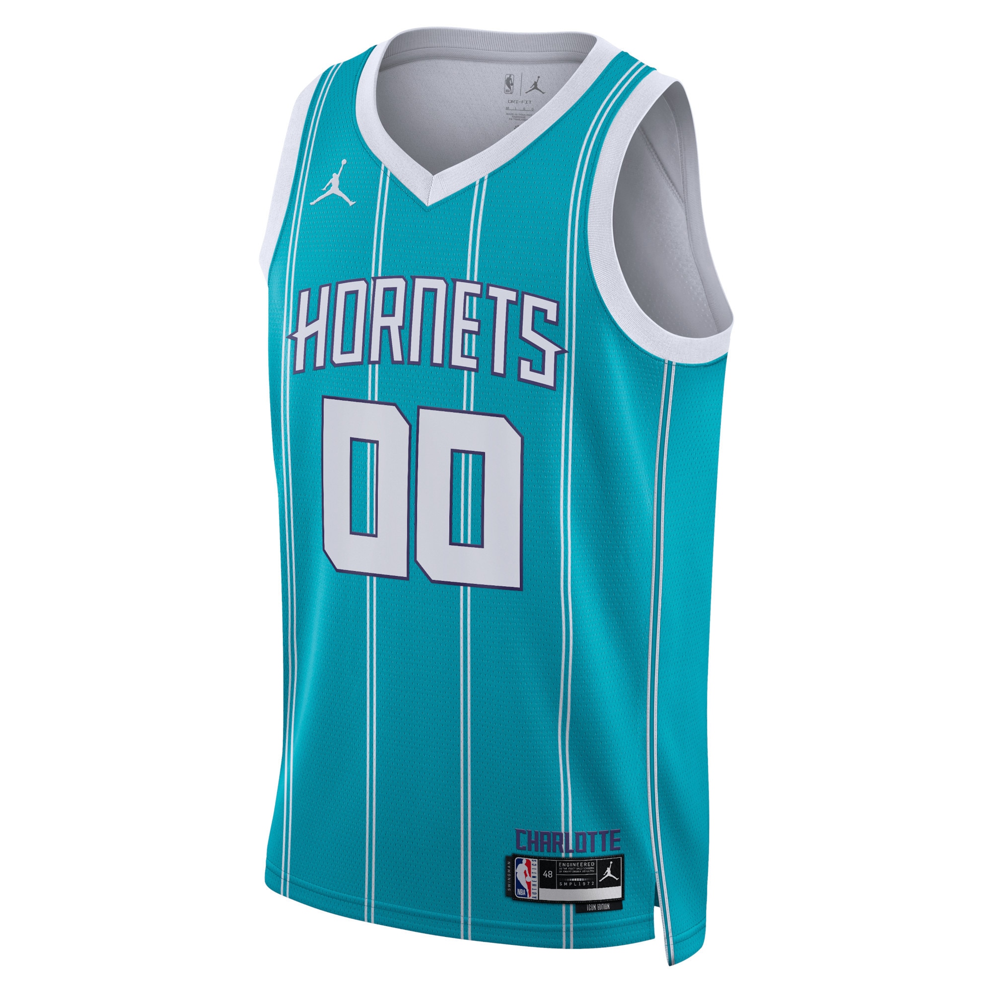 Alternative view of icon Jordan Hornets Teal Jersey - Jordan Hornets Teal Icon Jersey