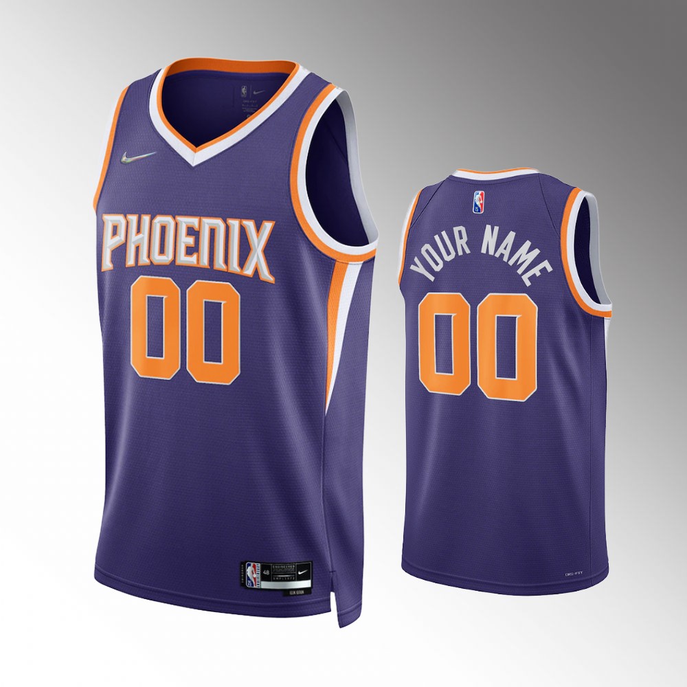 icon Nike Suns Purple Custom Jersey - Nike Suns Purple Custom Jersey