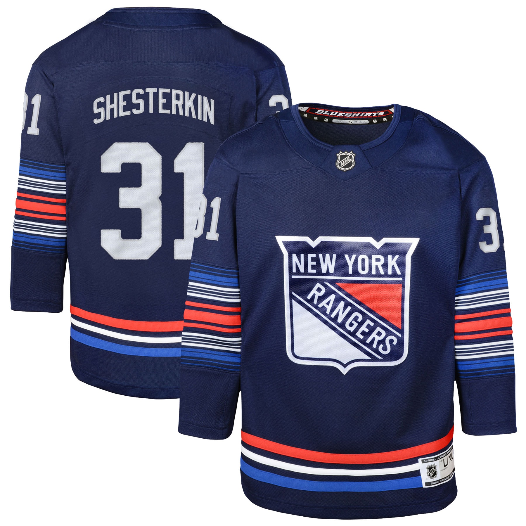 Igor Shesterkin New York Rangers Youth Alternate Premier Player Jersey