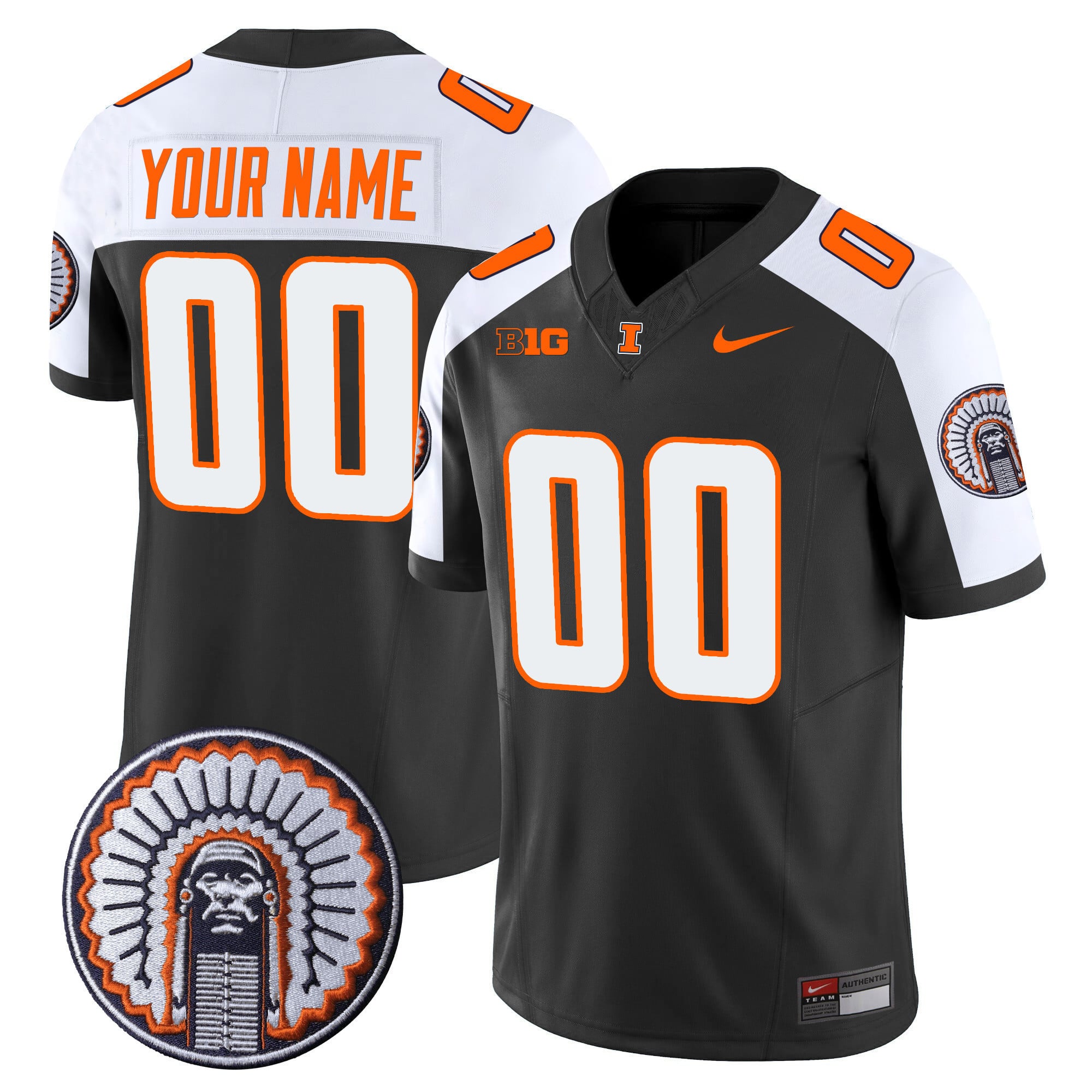 Illinois Fighting Illini Gray Jersey - Nike Illinois Fighting Illini