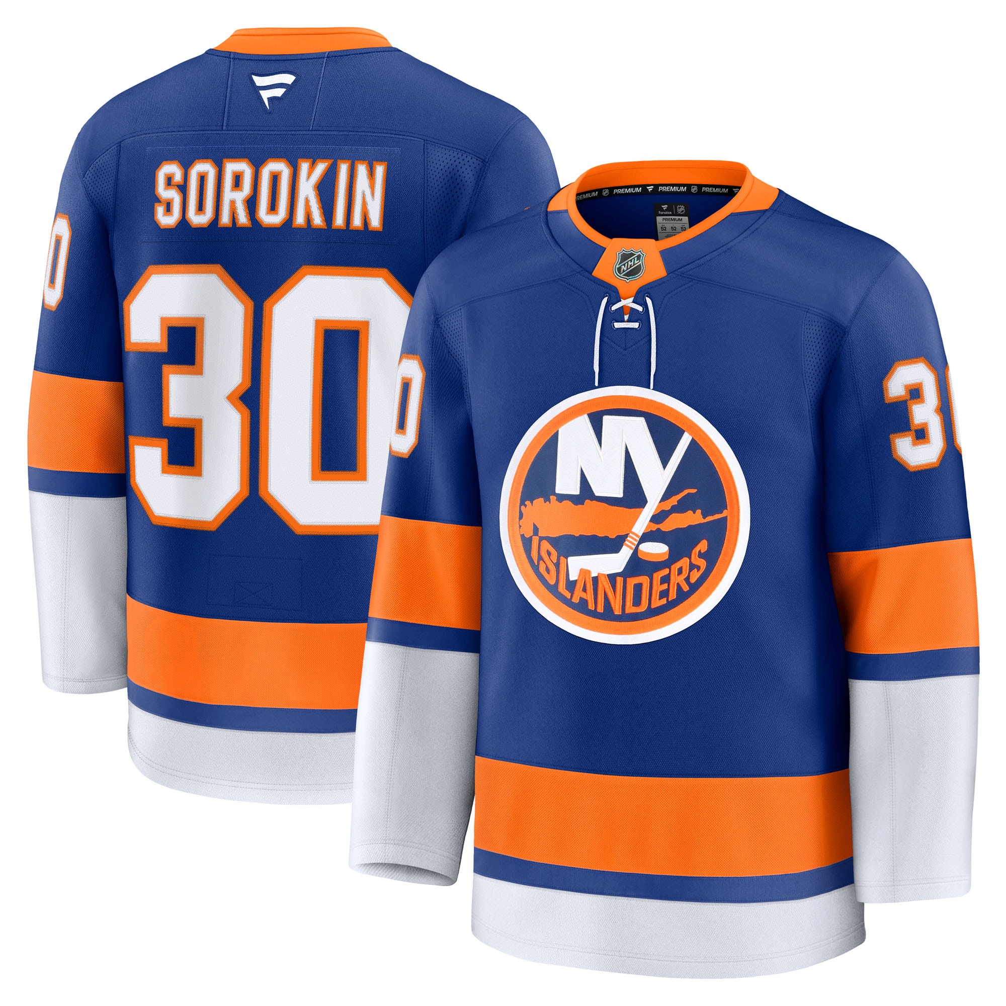 Ilya Sorokin New York Islanders Fanatics Home Premium Jersey - Royal