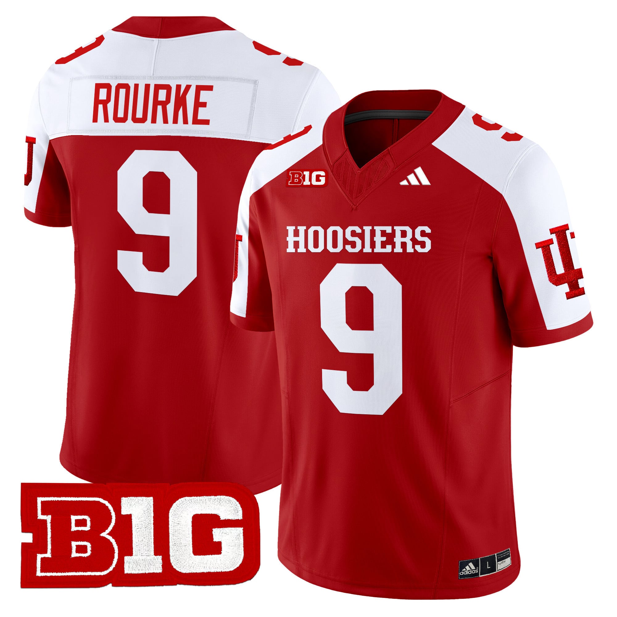 Indiana Hoosiers Rourke Jersey - Adidas Indiana Hoosiers Rourke #9