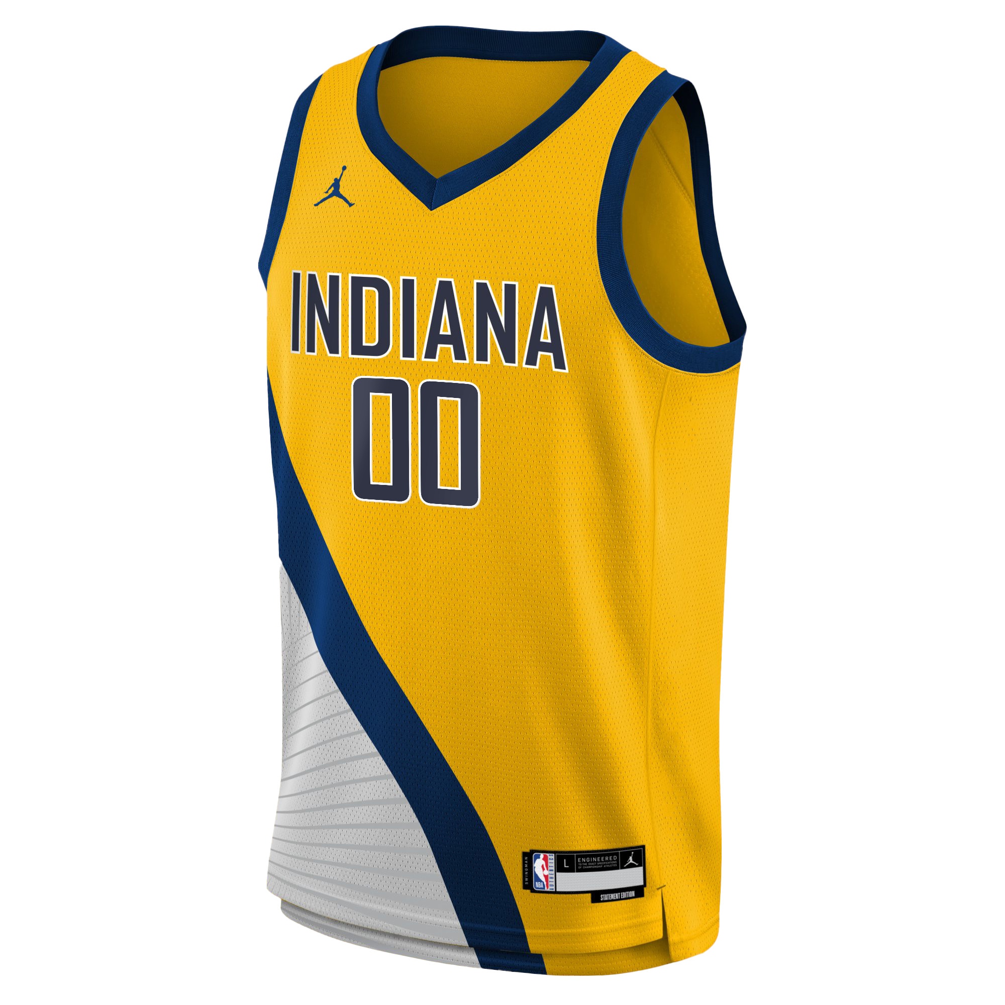Alternative view of indiana Jordan Pacers Gold Jersey - Jordan Indiana Pacers Gold Jersey