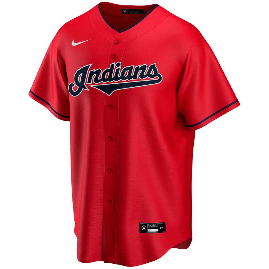 Alternative view of Indians Red Custom Jersey - Nike - Personalized MLB Style