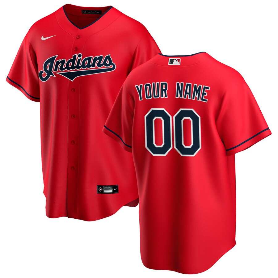 Indians Red Custom Jersey - Nike Personalized Style