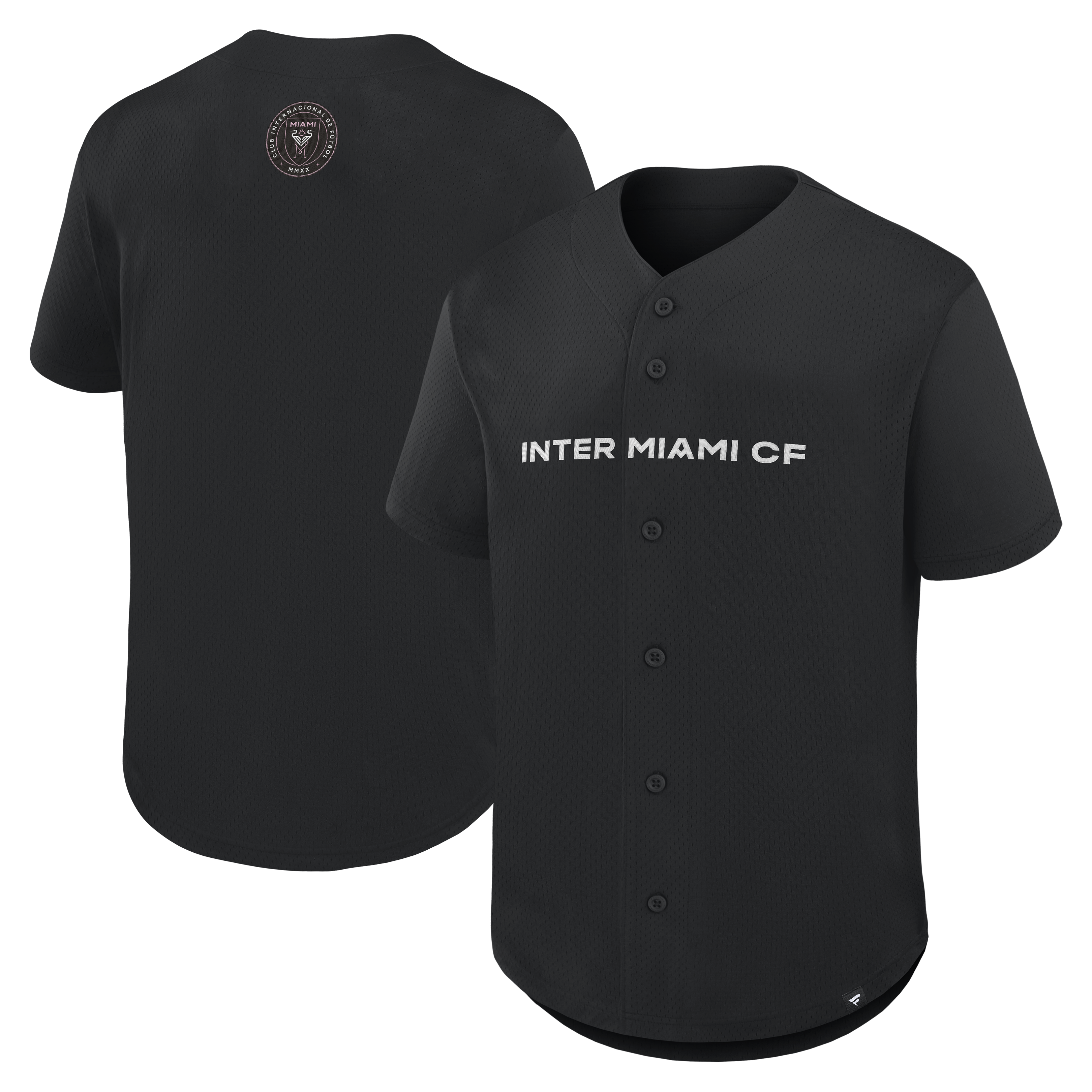 Inter Miami CF Fanatics Maximum Intensity Button-Up Jersey  - Black