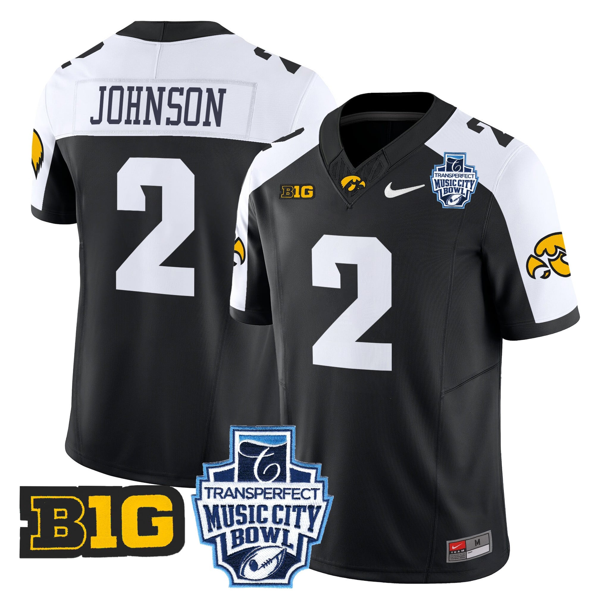 Alternative view of Iowa Hawkeyes Black Jersey nike mcnamara - Nike Iowa Hawkeyes McNamara
