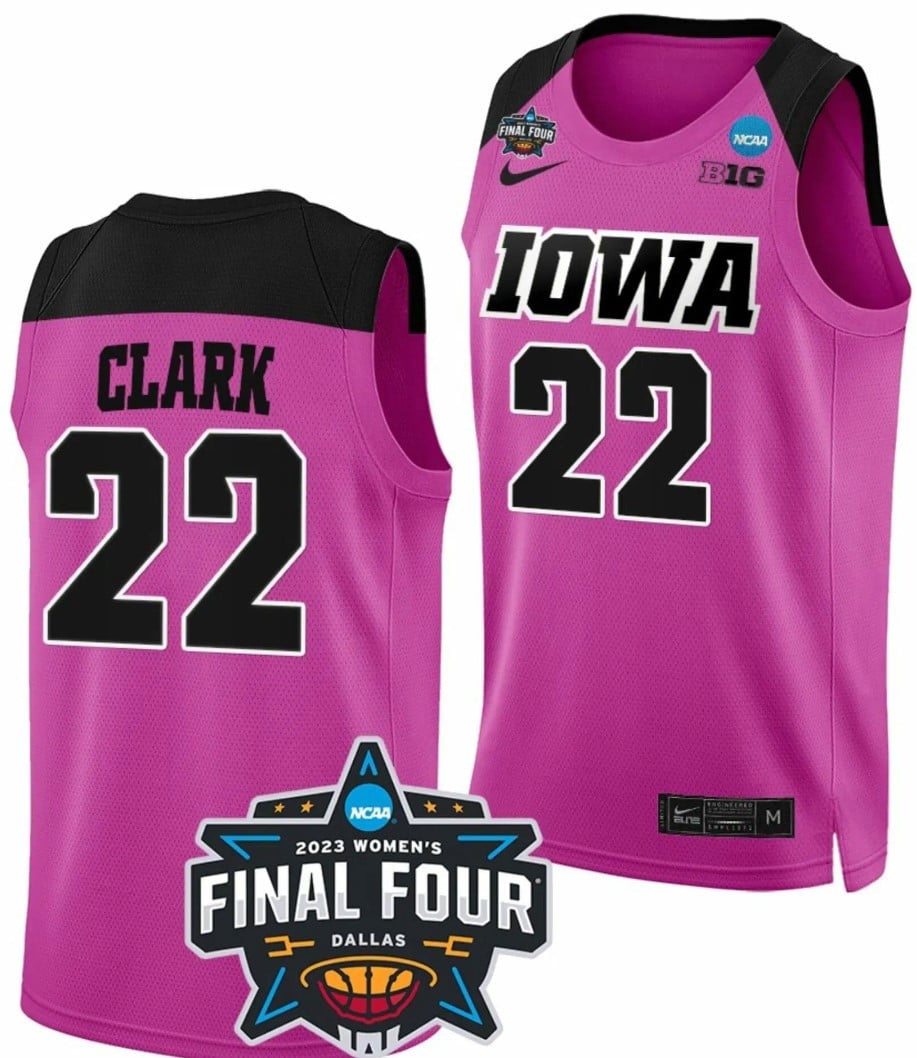 Iowa Hawkeyes Pink Jersey - Nike Iowa Hawkeyes Pink Basketball Jersey