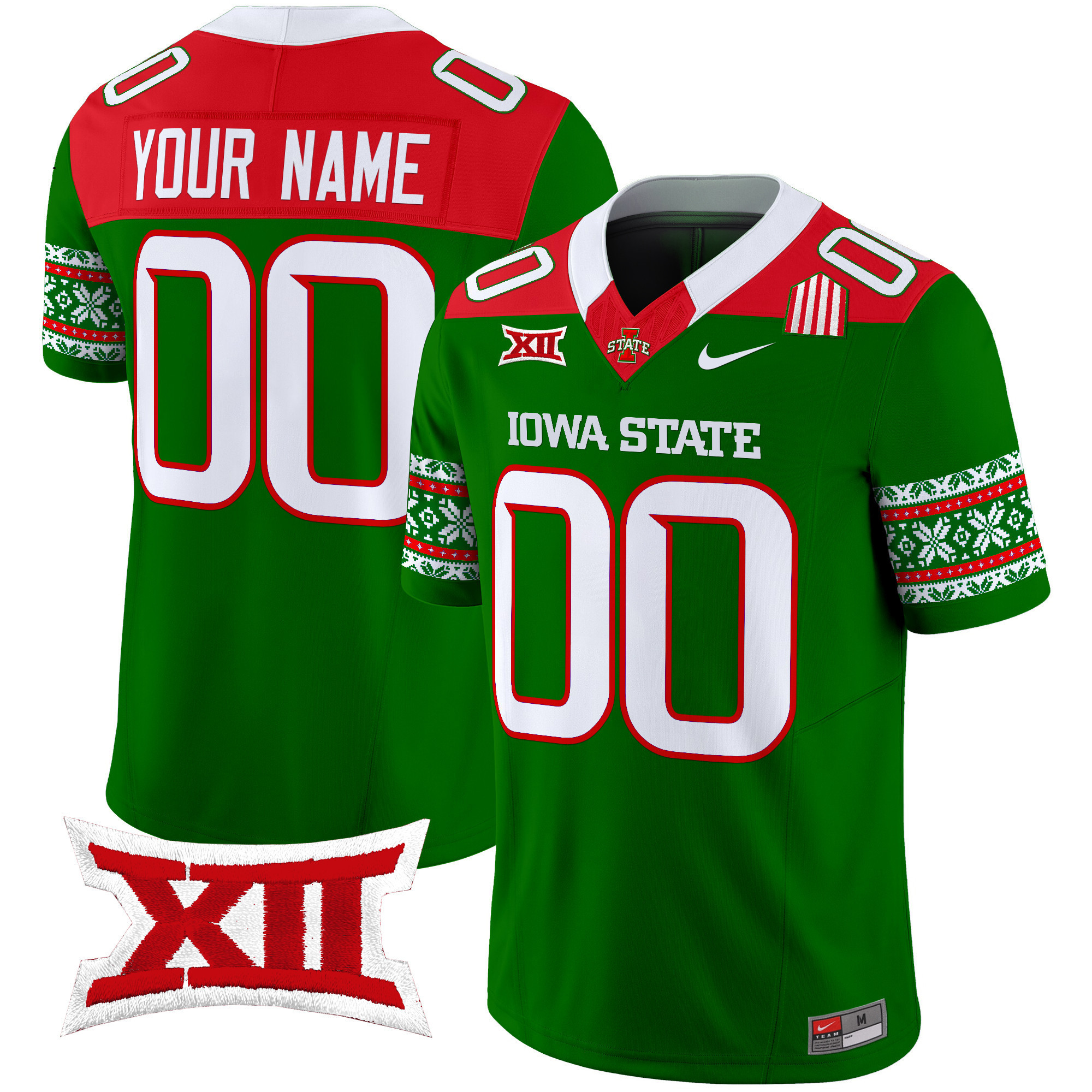 Alternative view of Iowa State Christmas Jersey - Nike Iowa State Cyclones Christmas