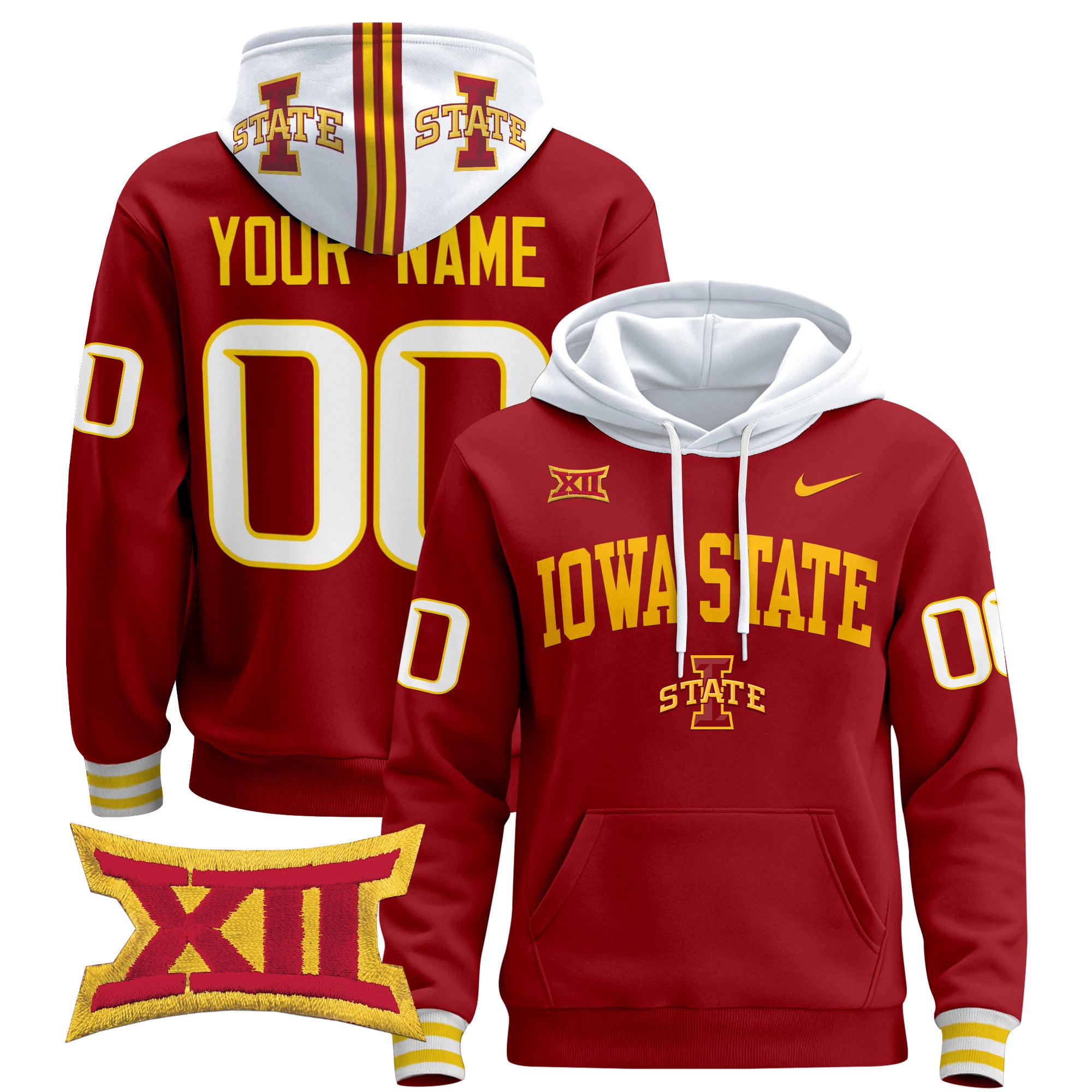 Iowa State Cyclones Hoodie - Nike - Cardinal Red Edition