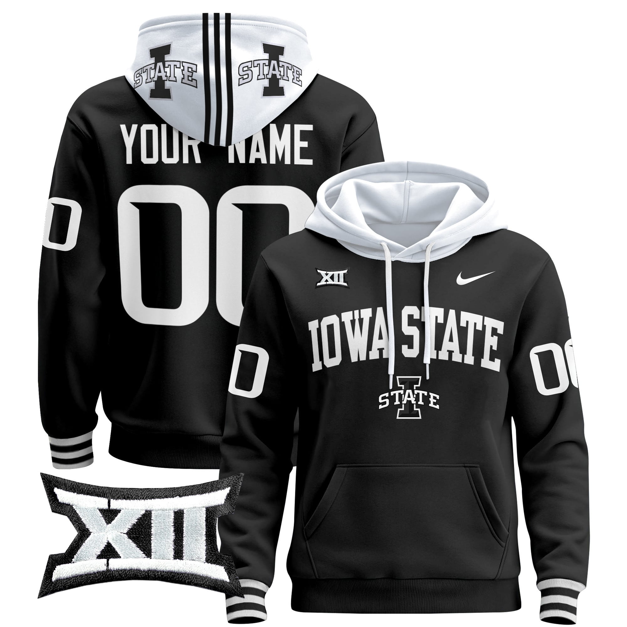 Alternative view of Iowa State Cyclones Hoodie - Nike - Cardinal Red Edition