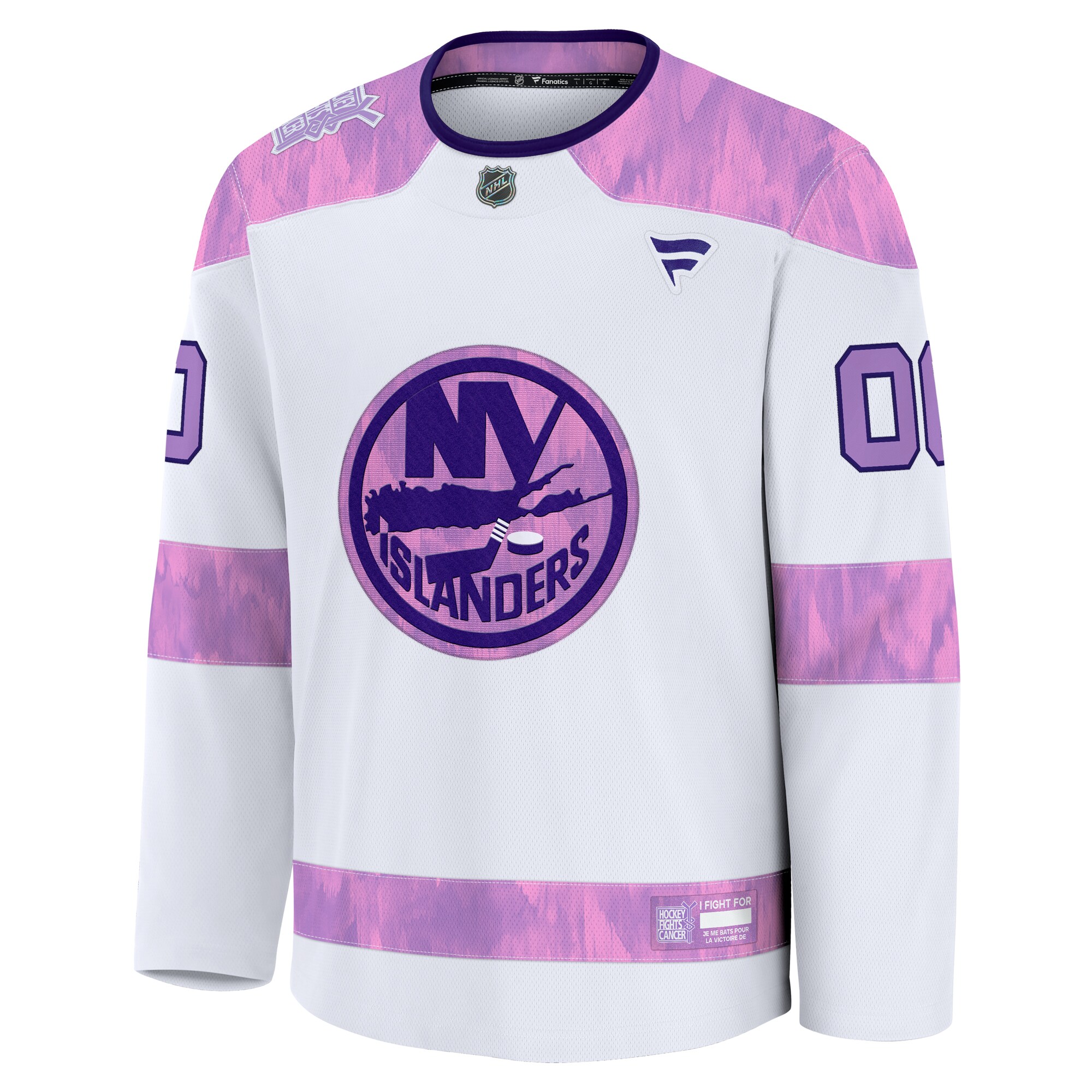 Alternative view of Islanders Hockey Fights Cancer 2024 Premium Fanatics Jersey