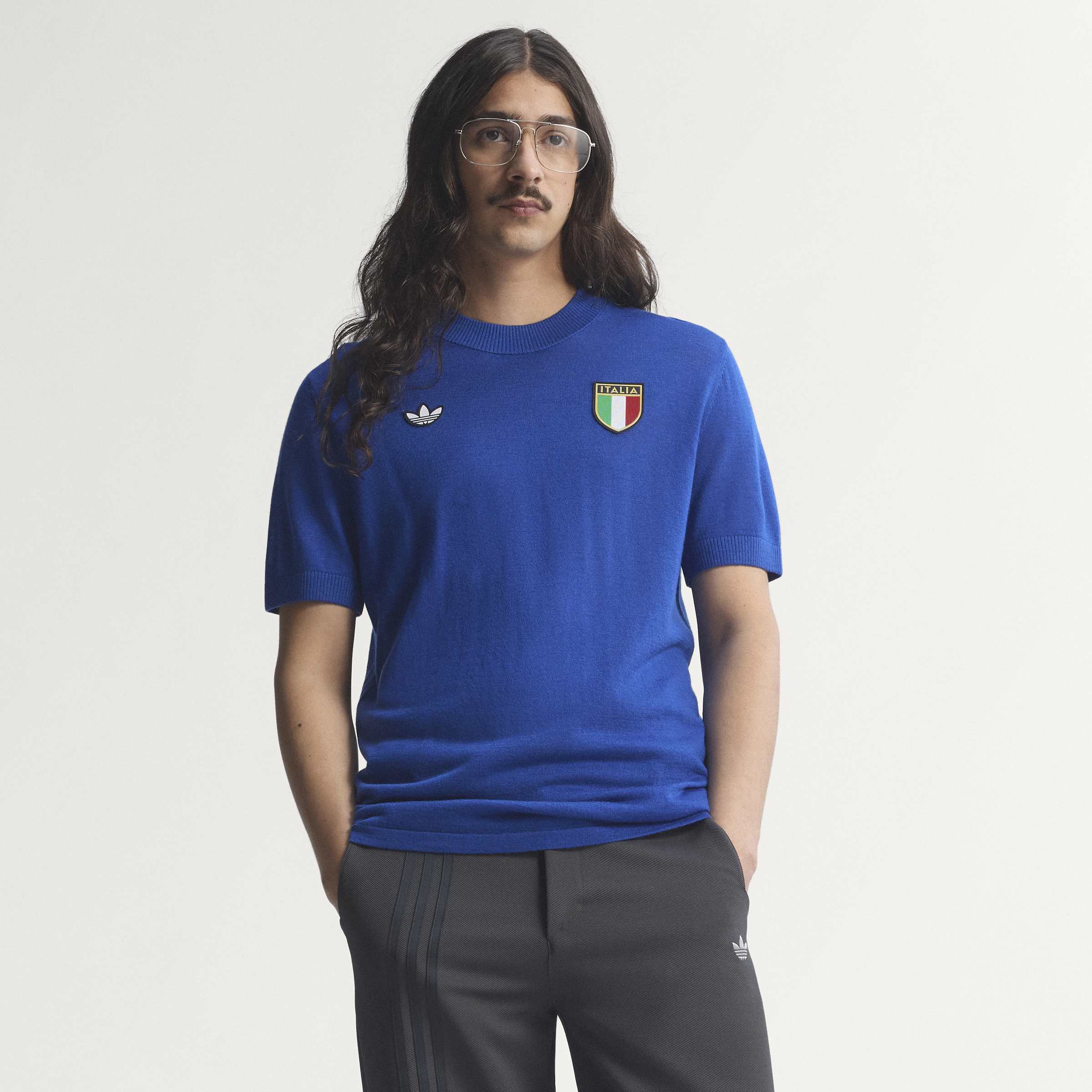 Italy National Team 1970s Fashion Jersey - Blue