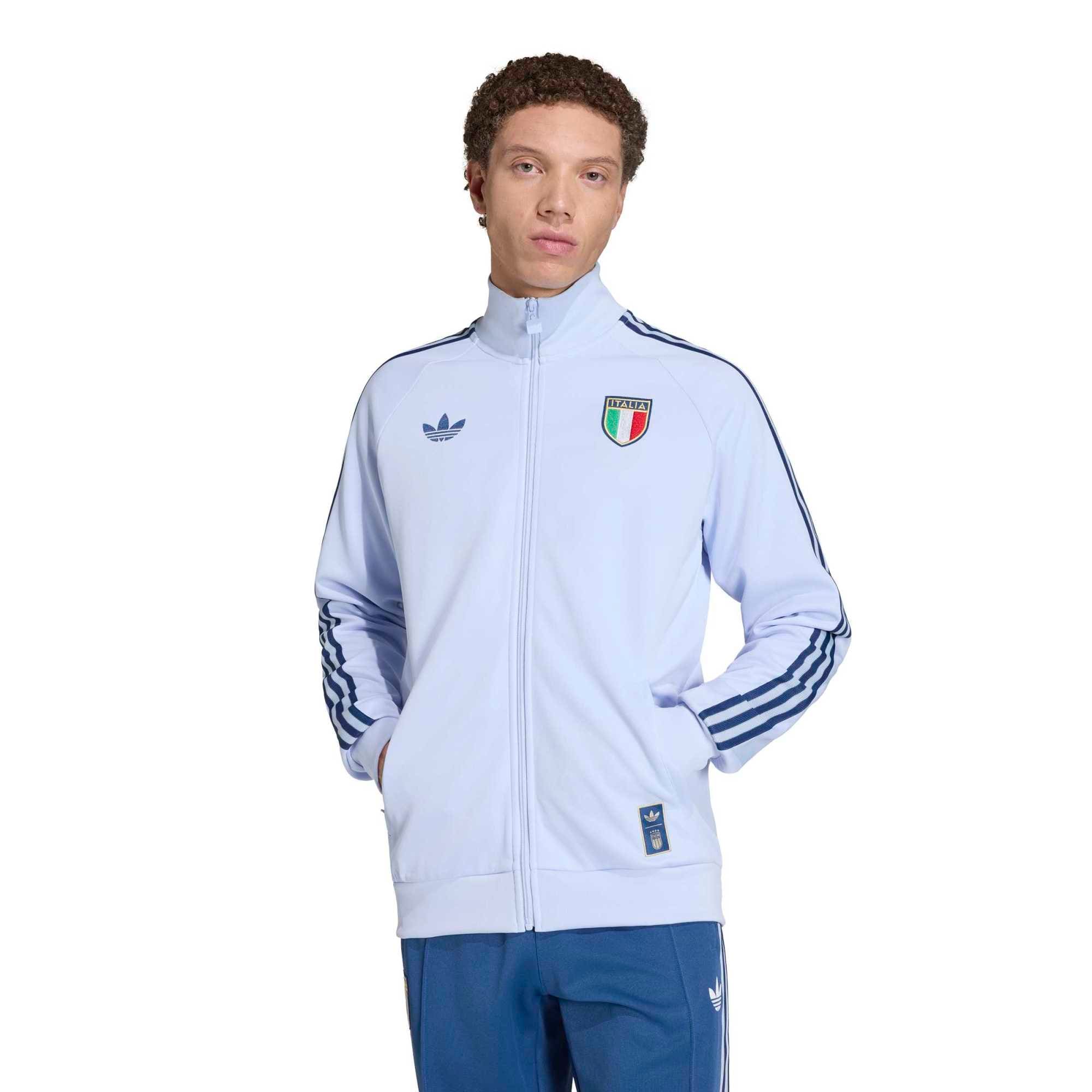 Italy National Team Originals Full-Zip Track Jacket - Light Blue