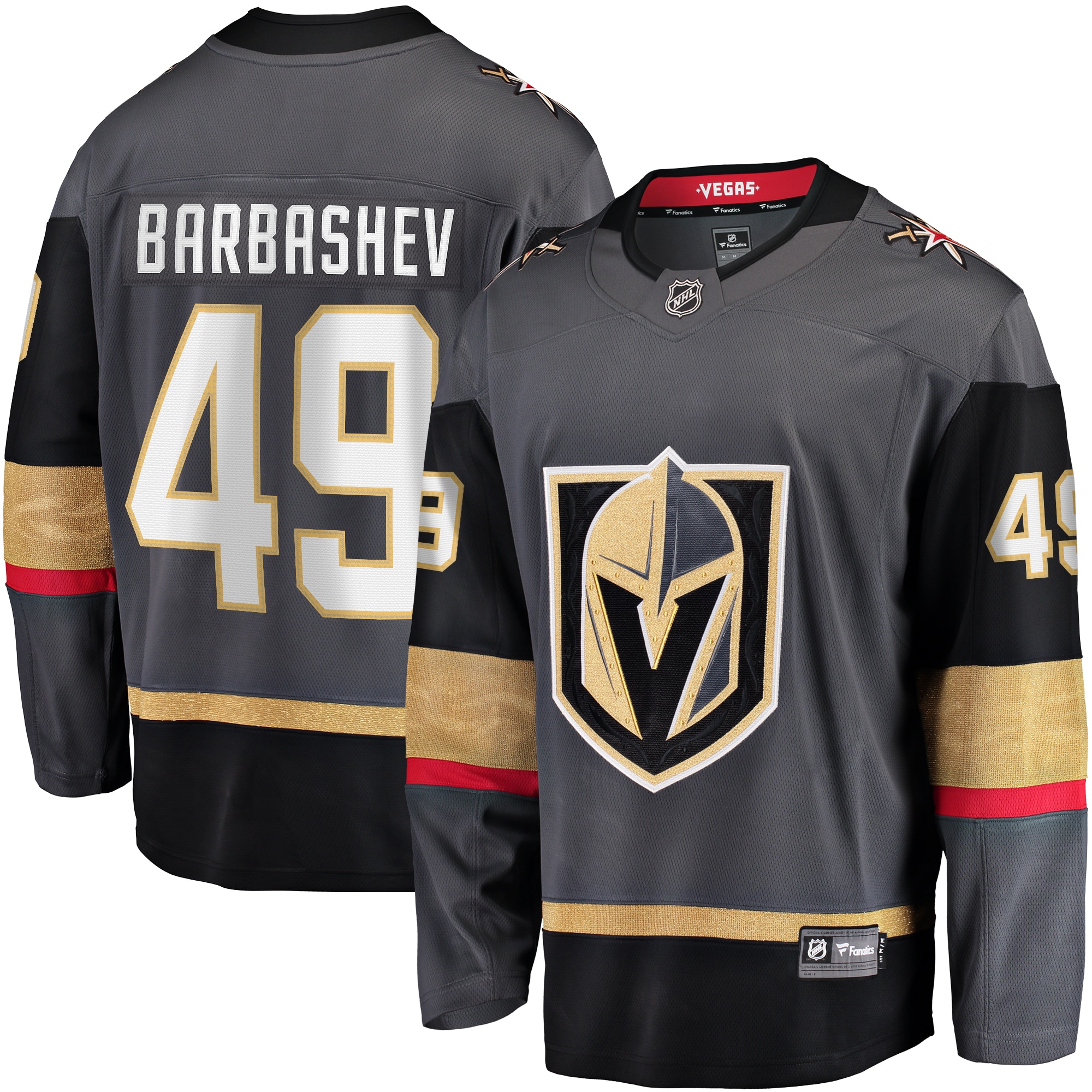 Ivan Barbashev Vegas Golden Knights Fanatics Home Breakaway Jersey