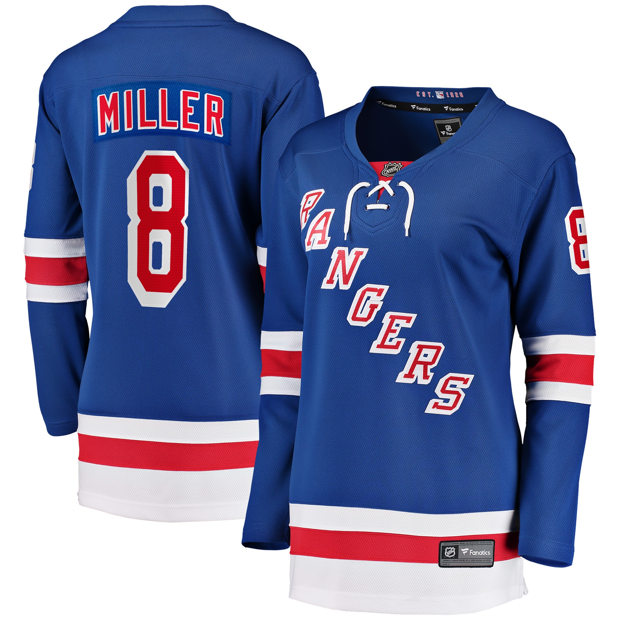 J.T. Miller New York Rangers Fanatics Women's Home Breakaway Player Jersey - Blue