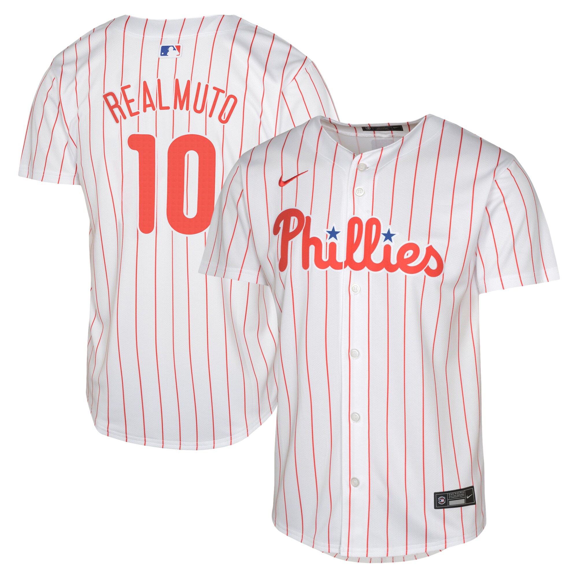 J.T. Realmuto Philadelphia Phillies Youth Home Limited Jersey – White