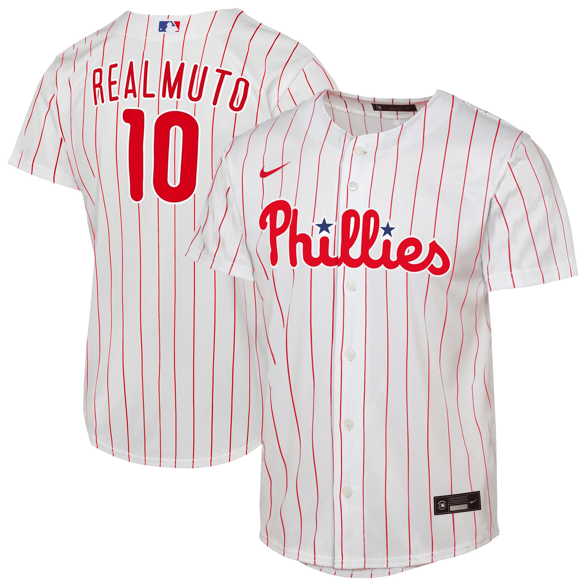 J.T. Realmuto Philadelphia Phillies Youth Home Player Jersey - White