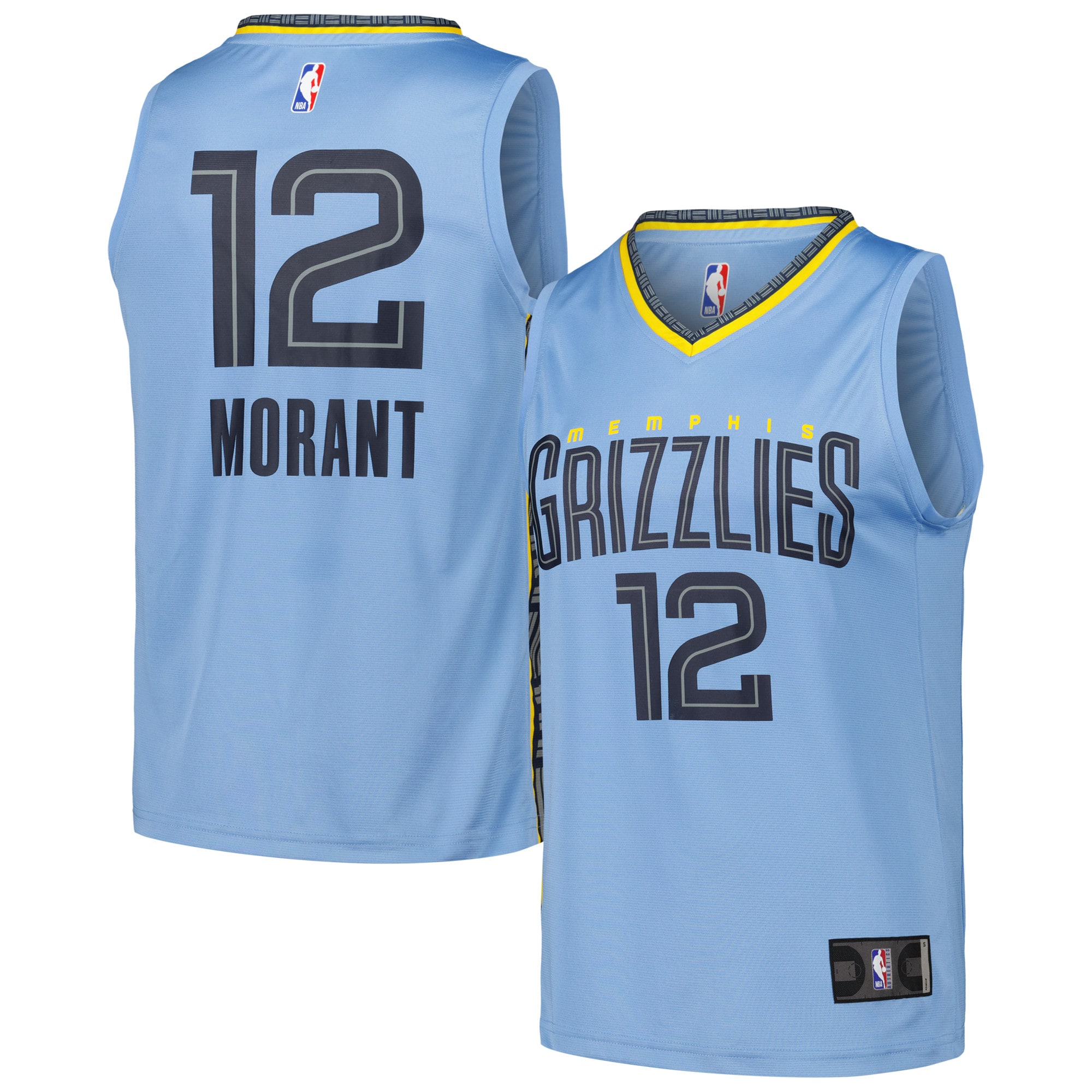 Ja Morant Memphis Grizzlies Fanatics Fast Break Player Jersey - Statement Edition - Light Blue