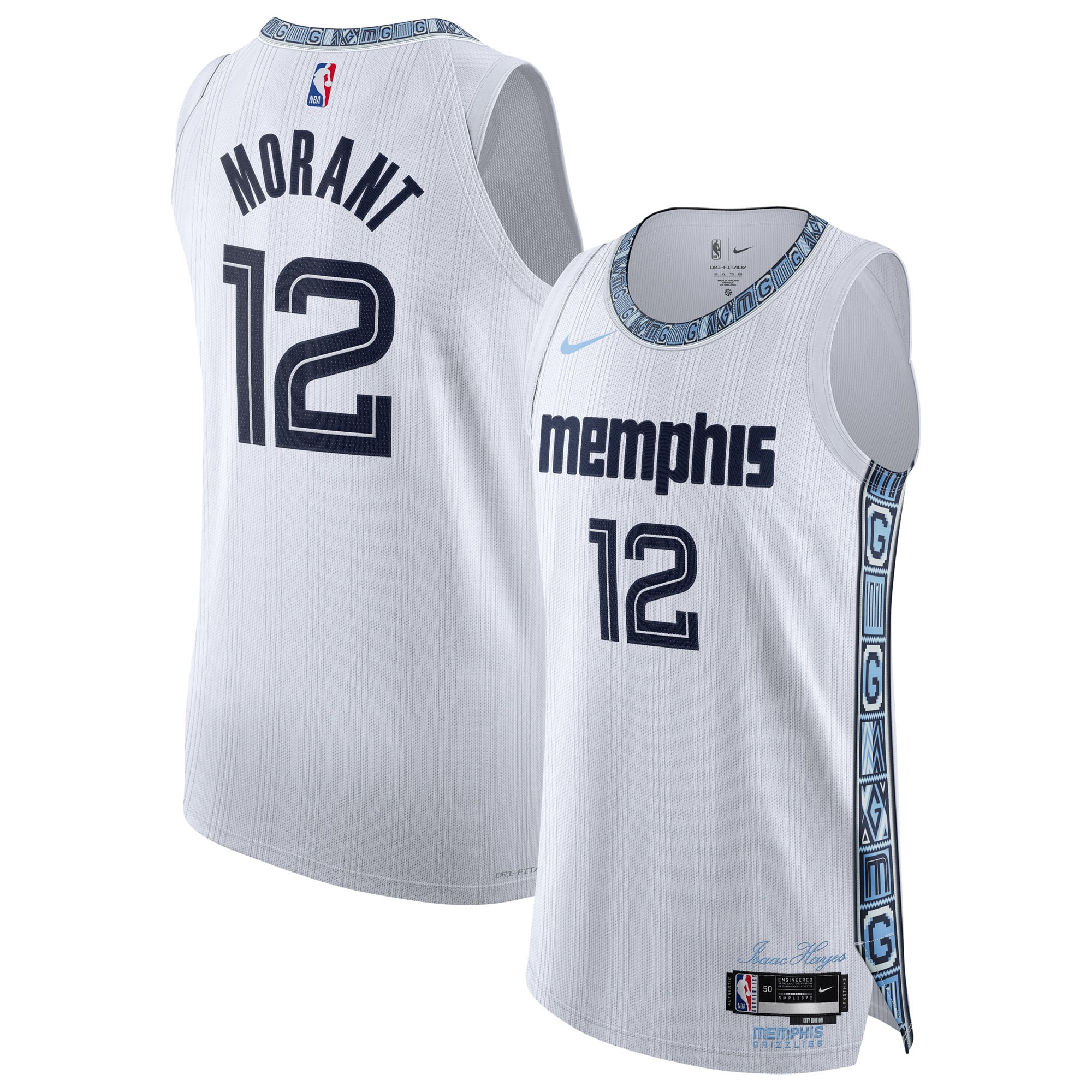 Ja Morant Memphis Grizzlies Unisex 2025/26 Jersey - City Edition - White