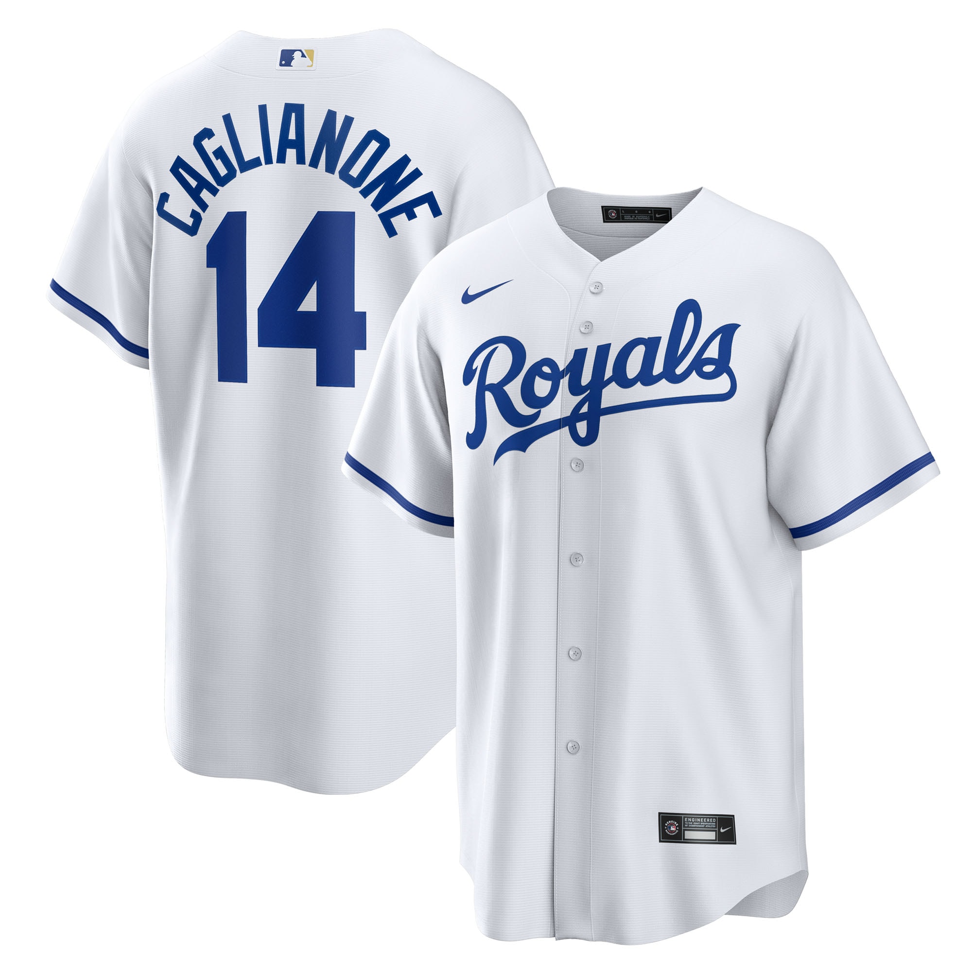 Jac Caglianone Kansas City Royals Youth Home Jersey - White