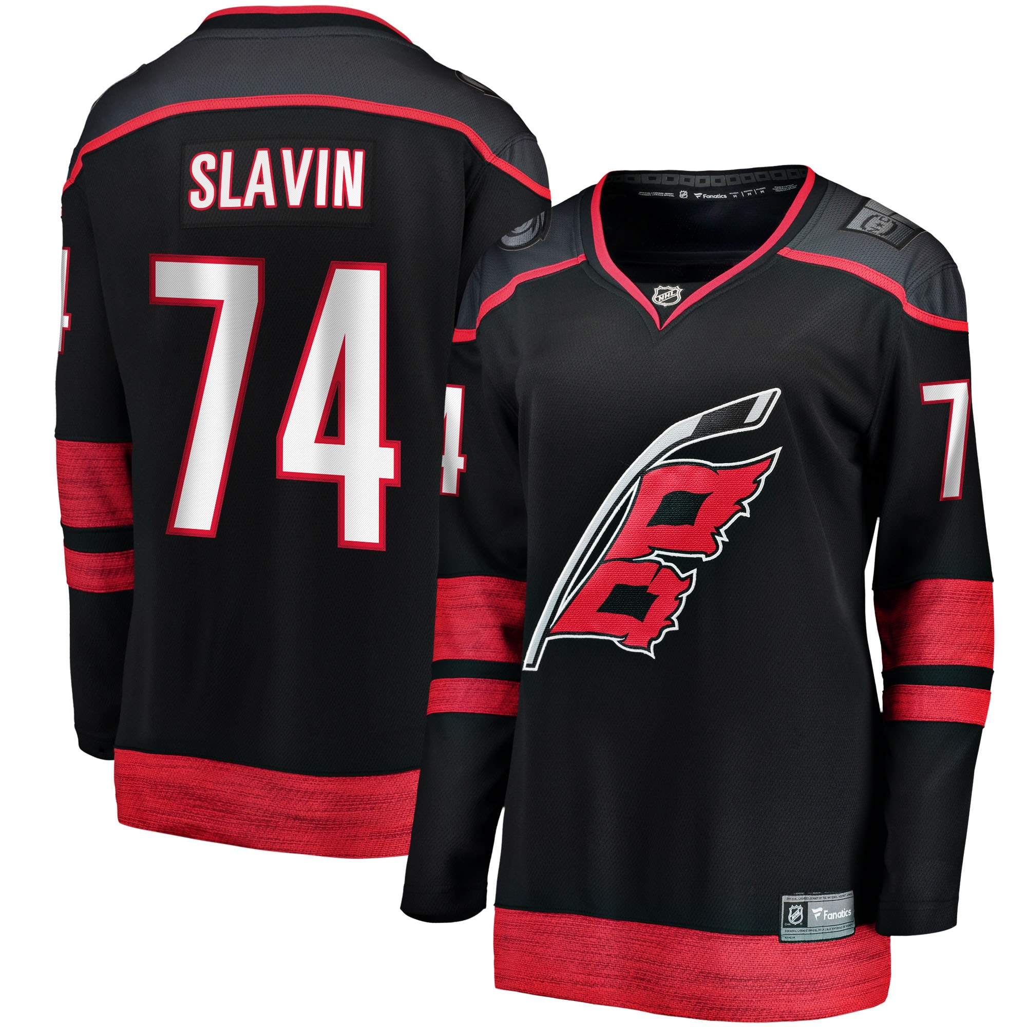 Jaccob Slavin Carolina Hurricanes Fanatics Women's Home Breakaway Player Jersey - Black