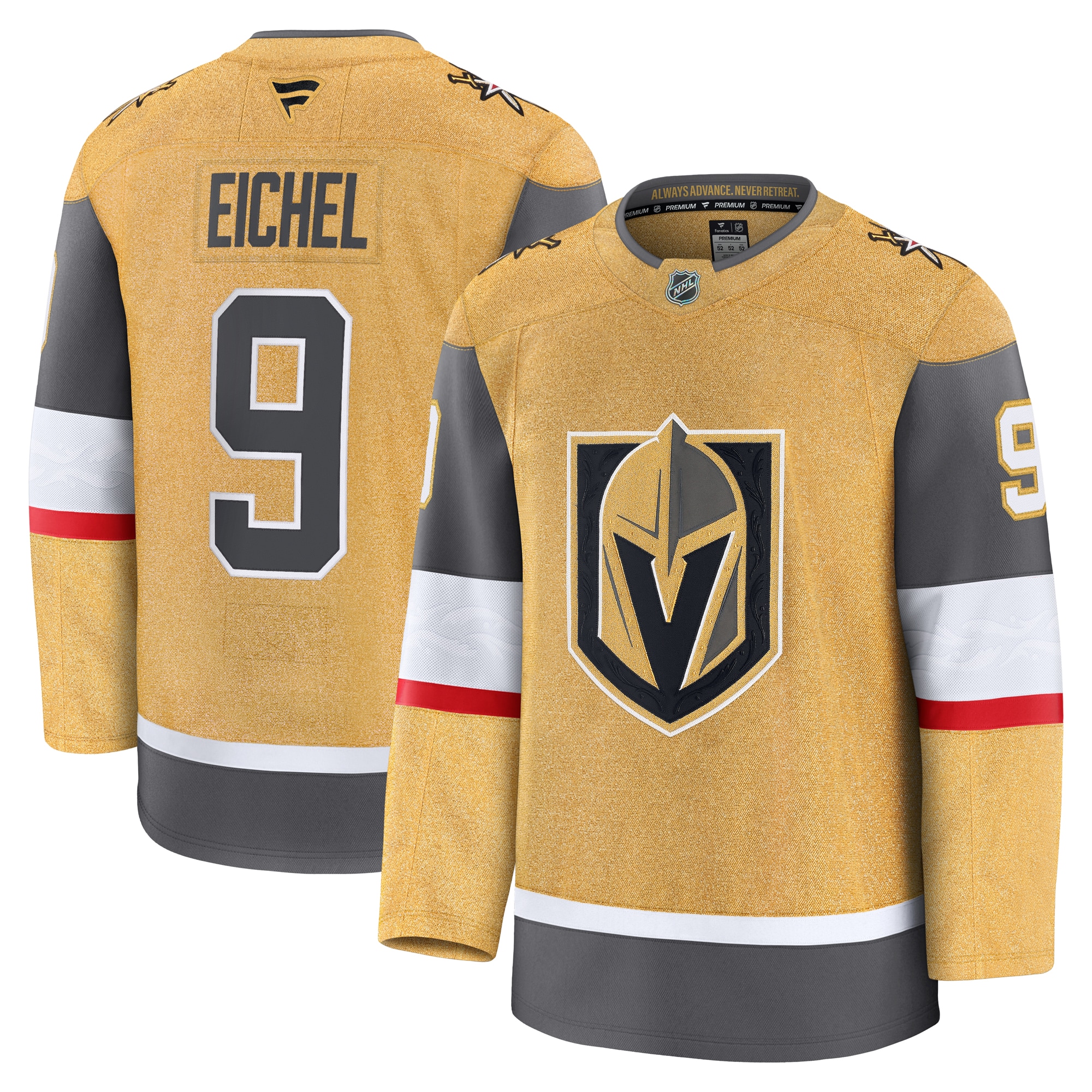 Jack Eichel Vegas Golden Knights Fanatics Home Premium Jersey