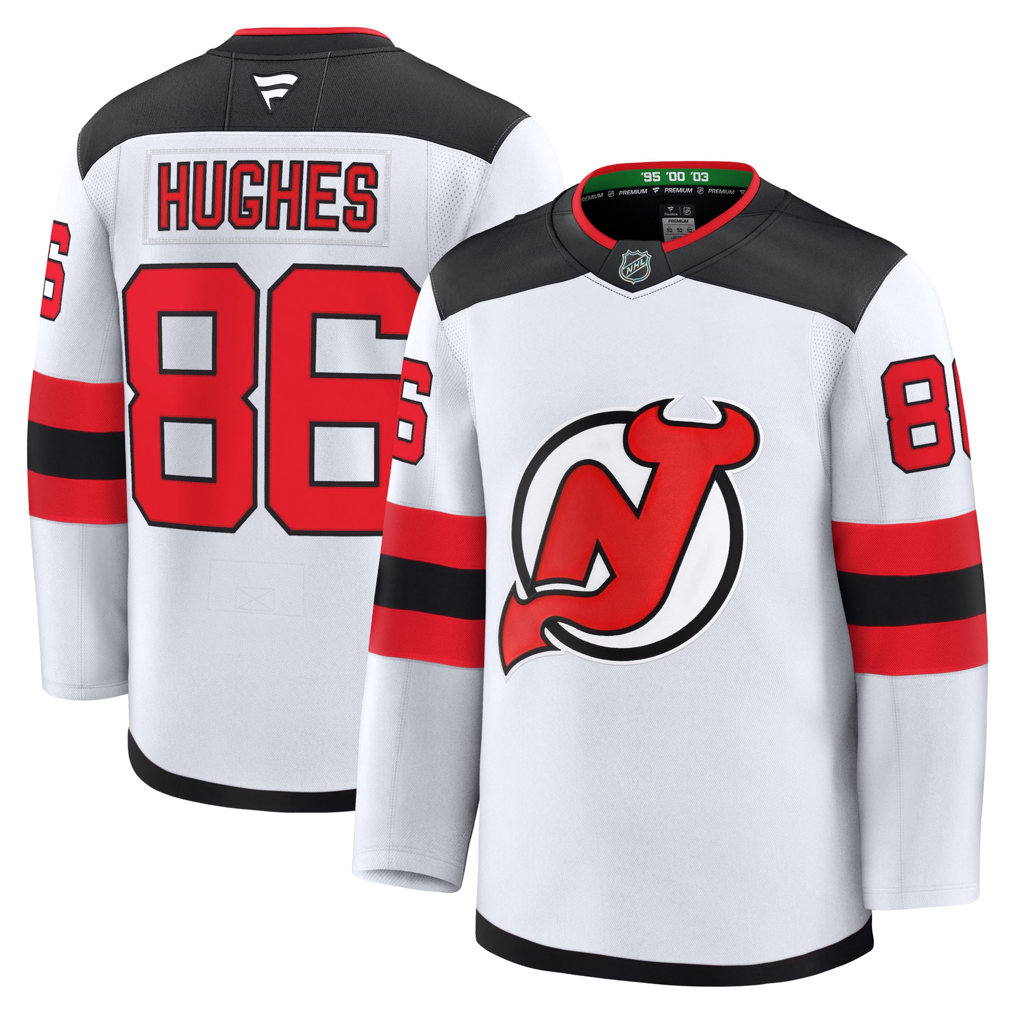 Jack Hughes New Jersey Devils Fanatics Away Premium Jersey