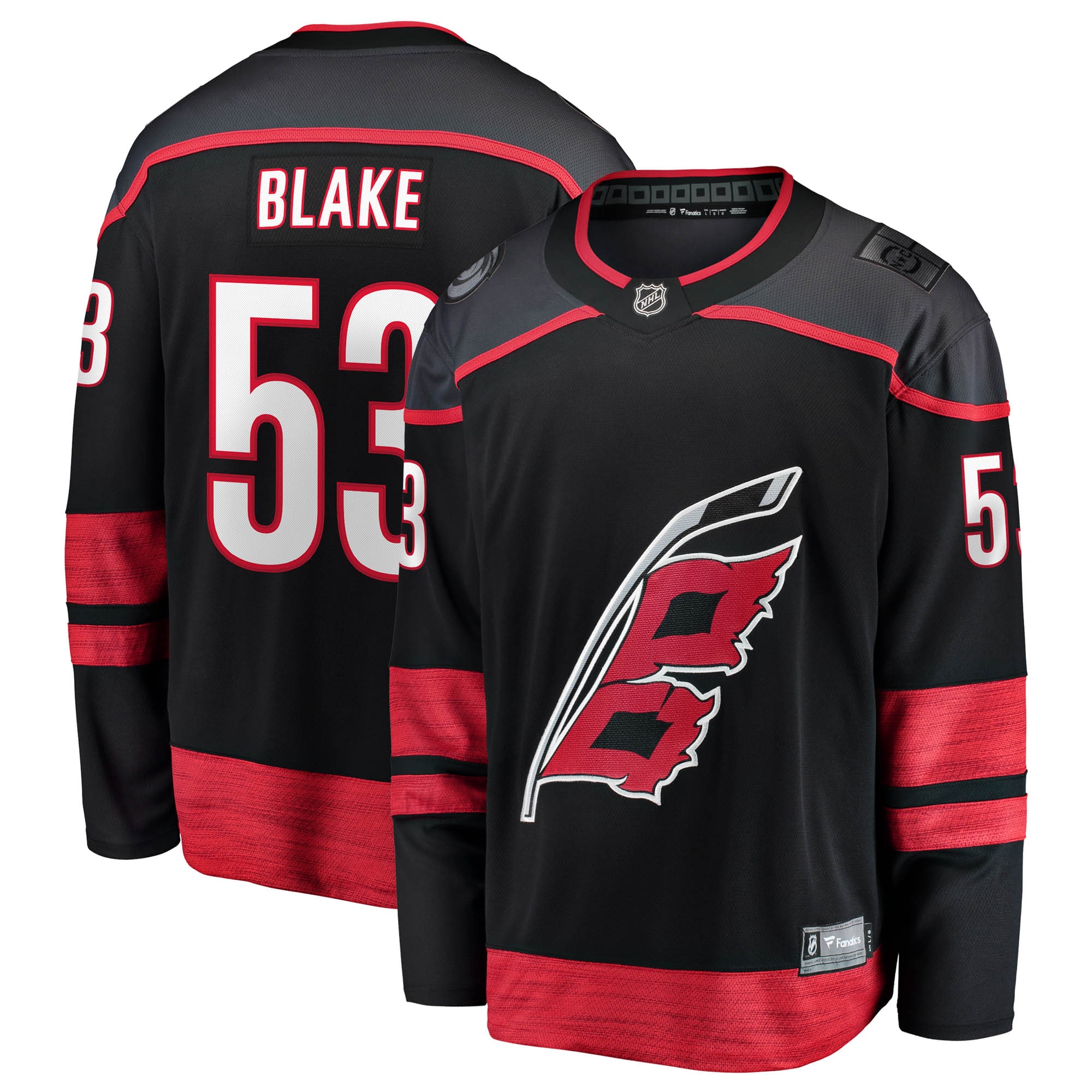 Jackson Blake Carolina Hurricanes Fanatics Home Breakaway Jersey - Black