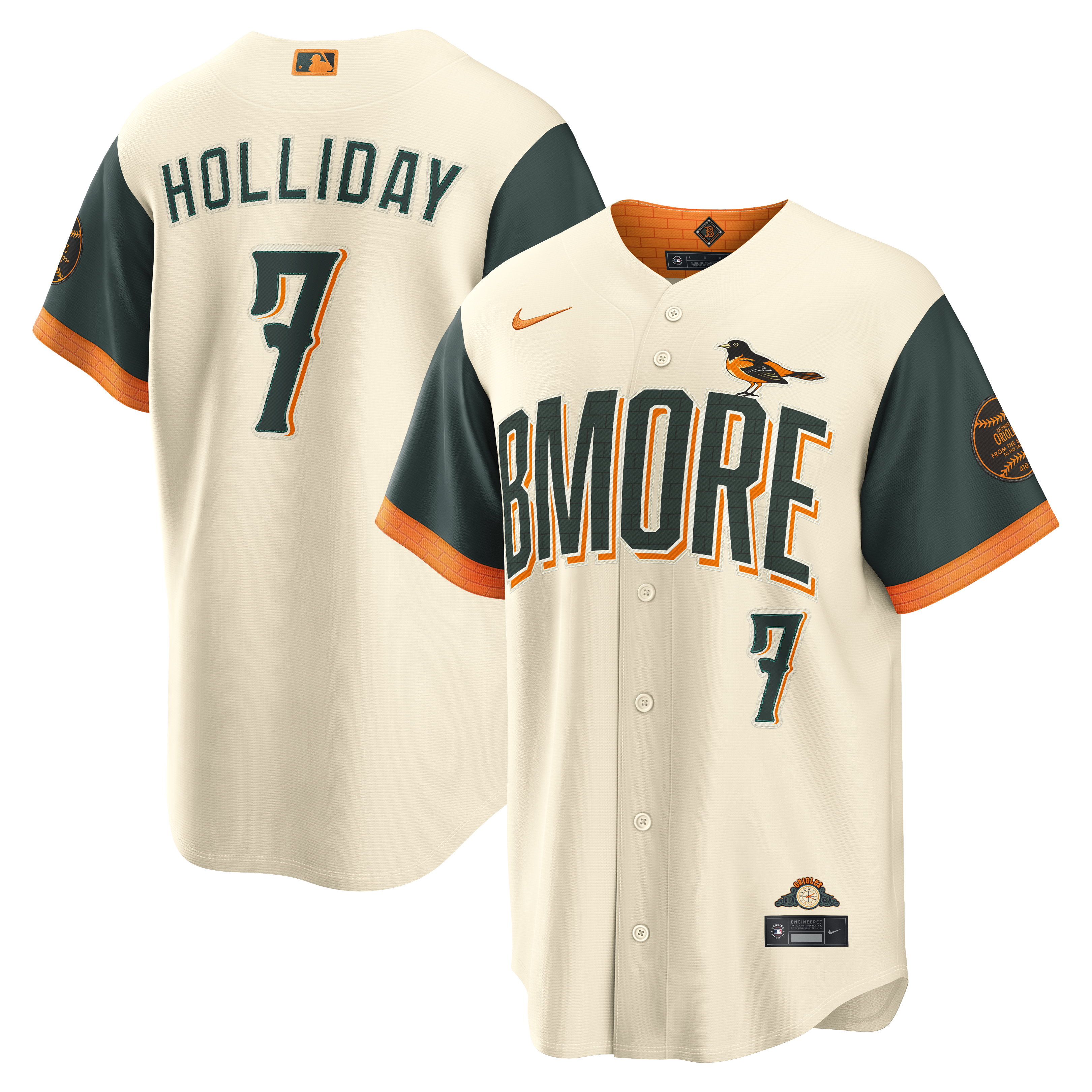 Jackson Holliday Baltimore Orioles 2026 City Connect Stadium Jersey - Natural
