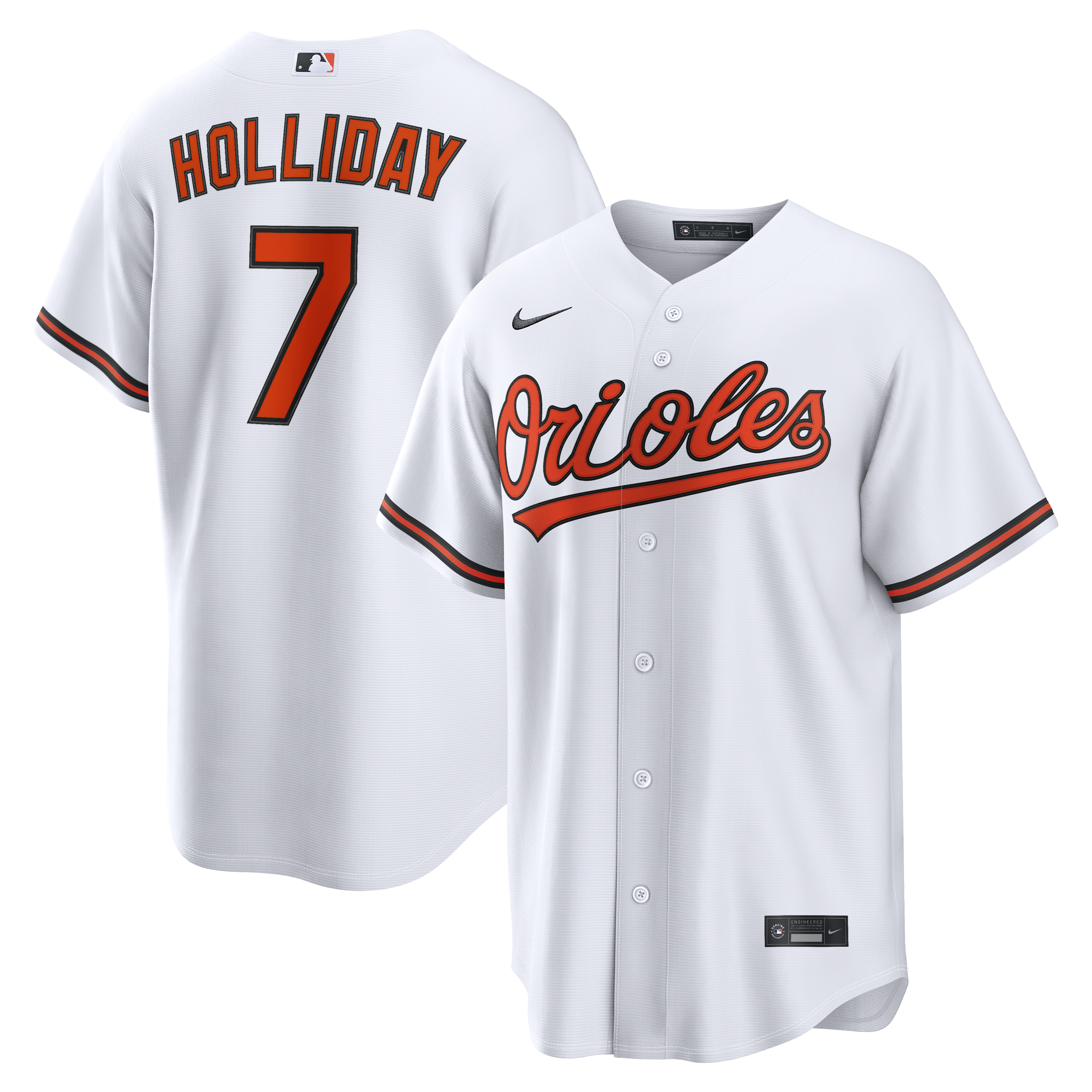 Jackson Holliday Baltimore Orioles Home Jersey - White