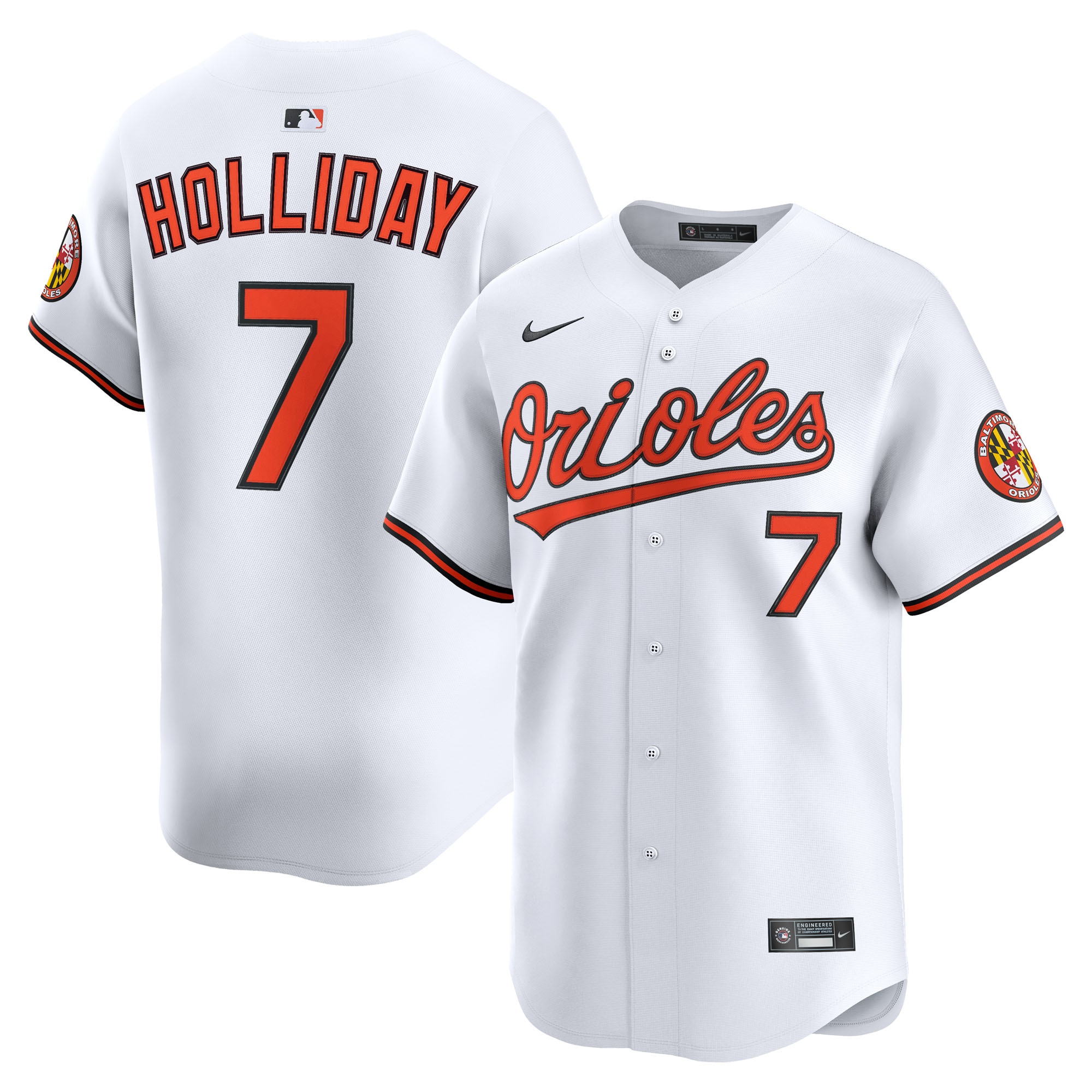 Jackson Holliday Baltimore Orioles Home Limited Jersey - White
