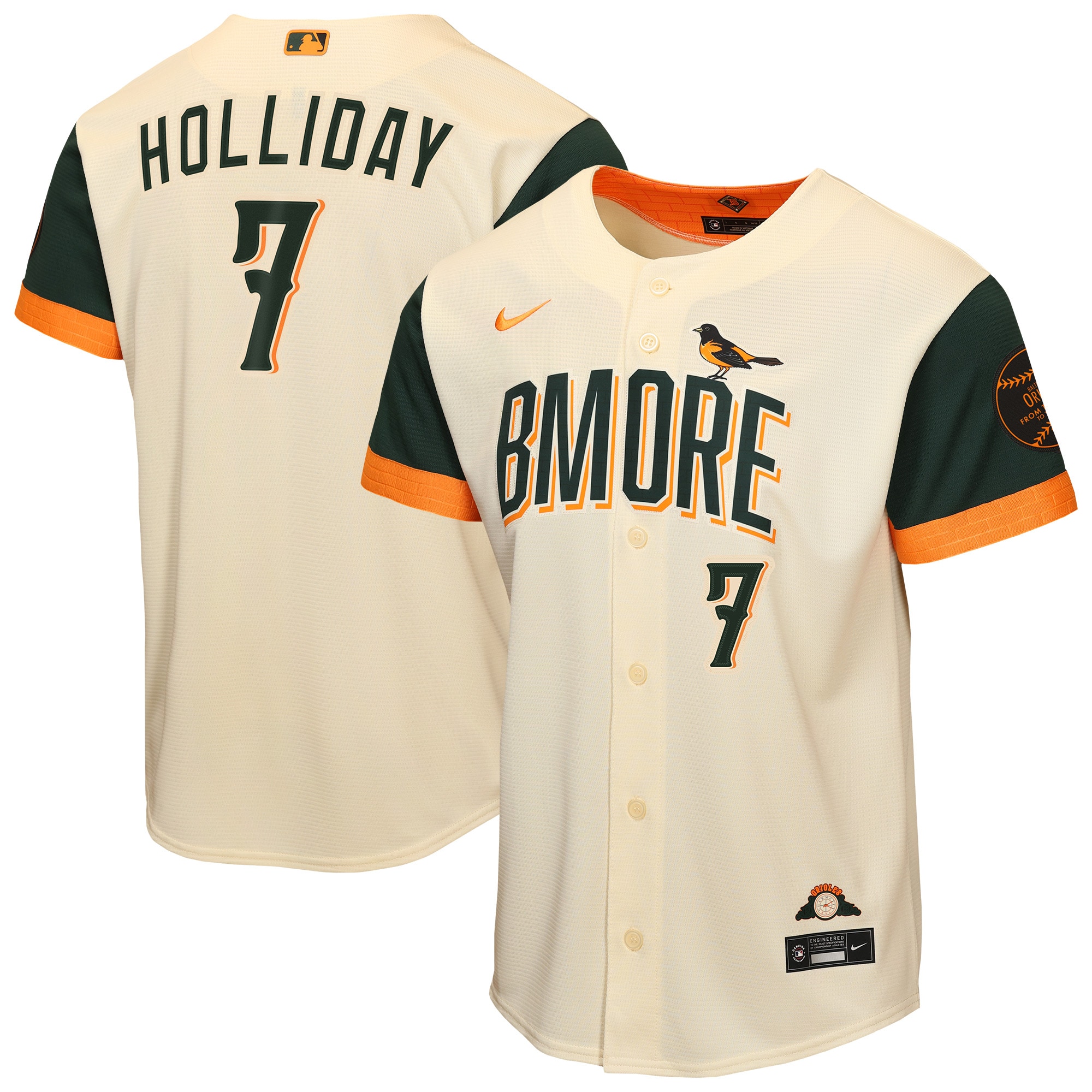 Jackson Holliday Baltimore Orioles Youth 2026 City Connect Stadium Jersey - Natural