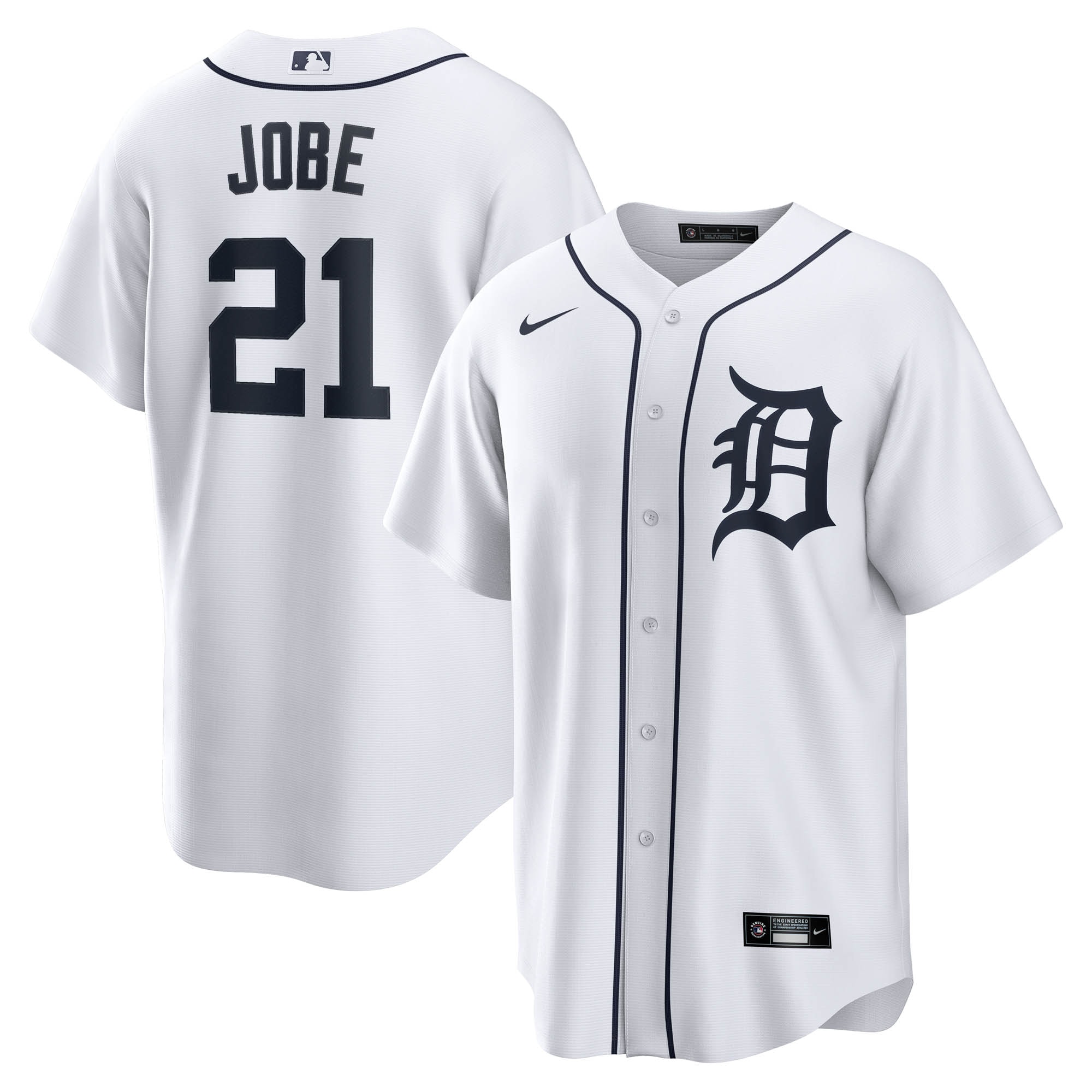 Jackson Jobe Detroit Tigers Home Jersey - White