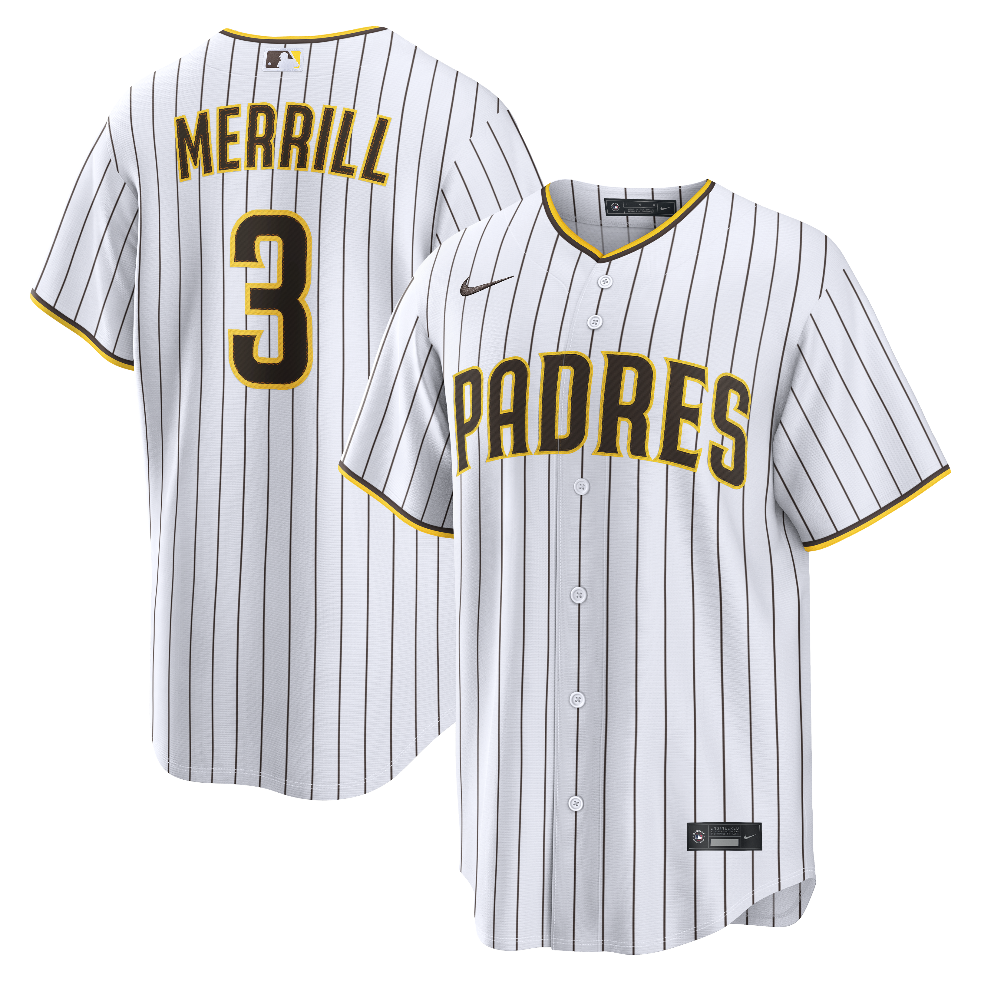 Jackson Merrill San Diego Padres Home Player Jersey