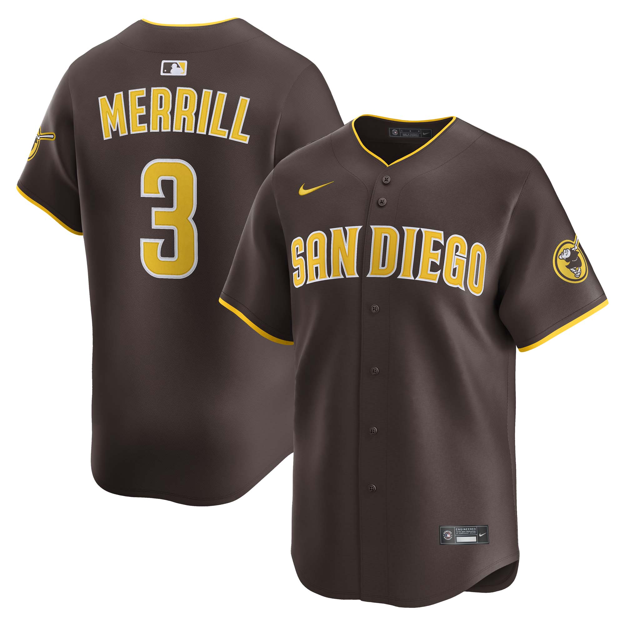 Jackson Merrill San Diego Padres Road Limited Player Jersey