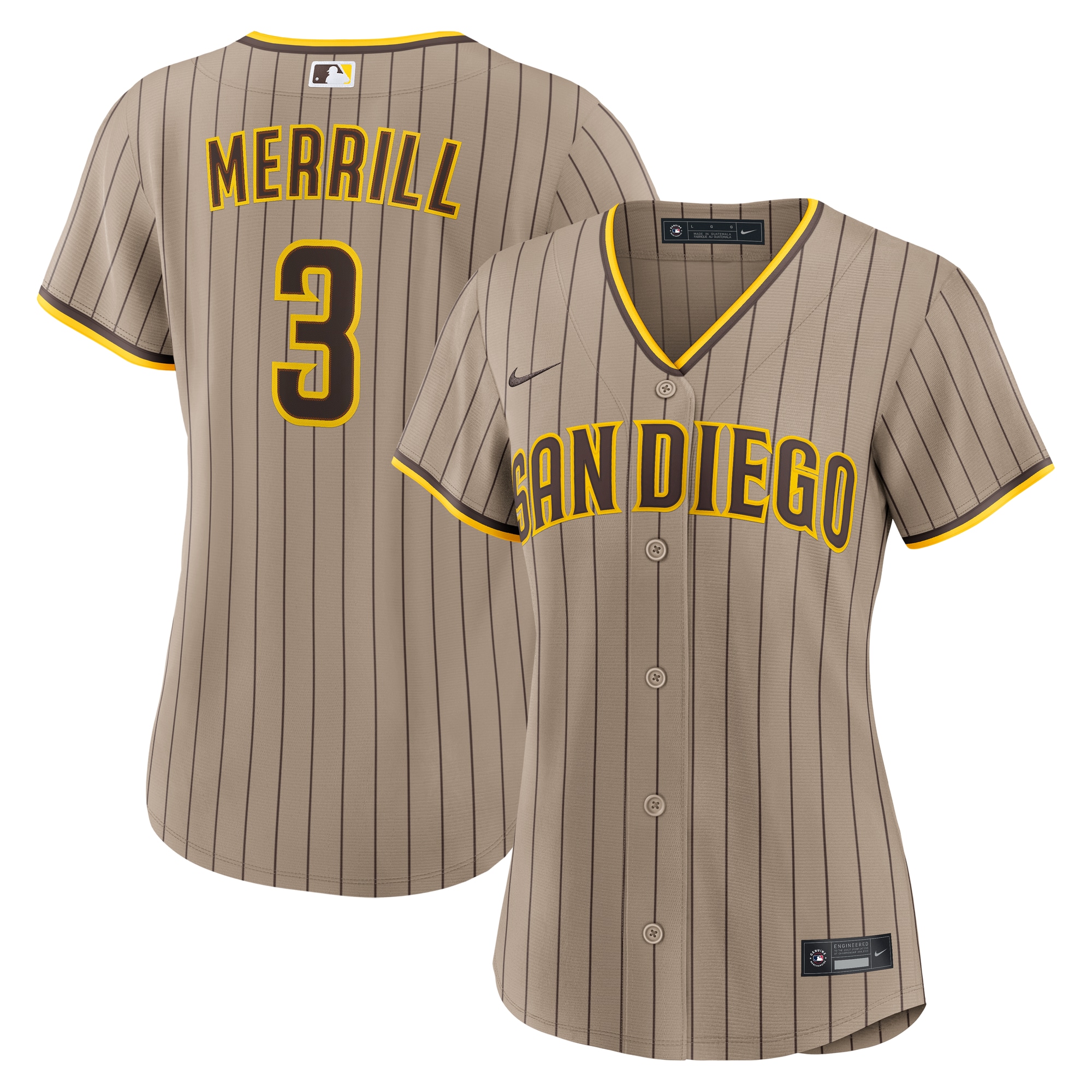 Jackson Merrill San Diego Padres Women's Jersey - Sand