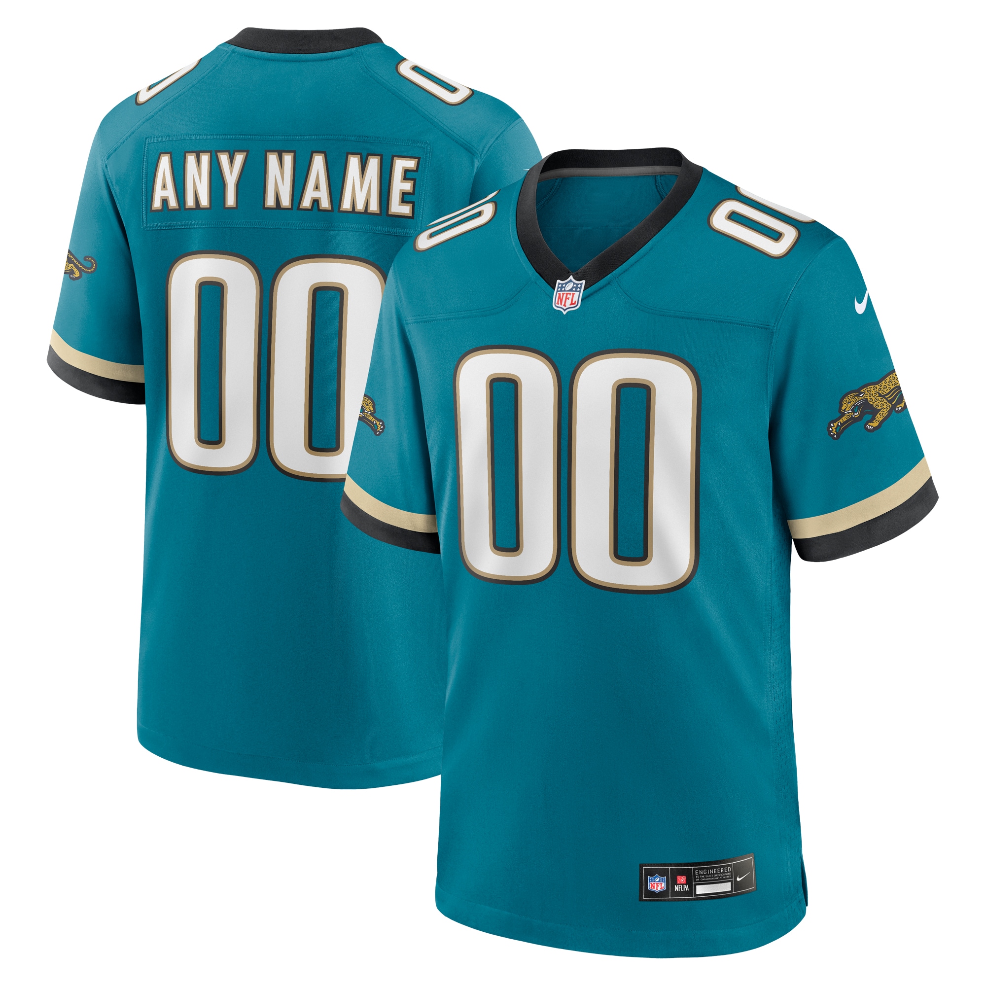 Jacksonville Jaguars Prowler Throwback Custom Game Jersey