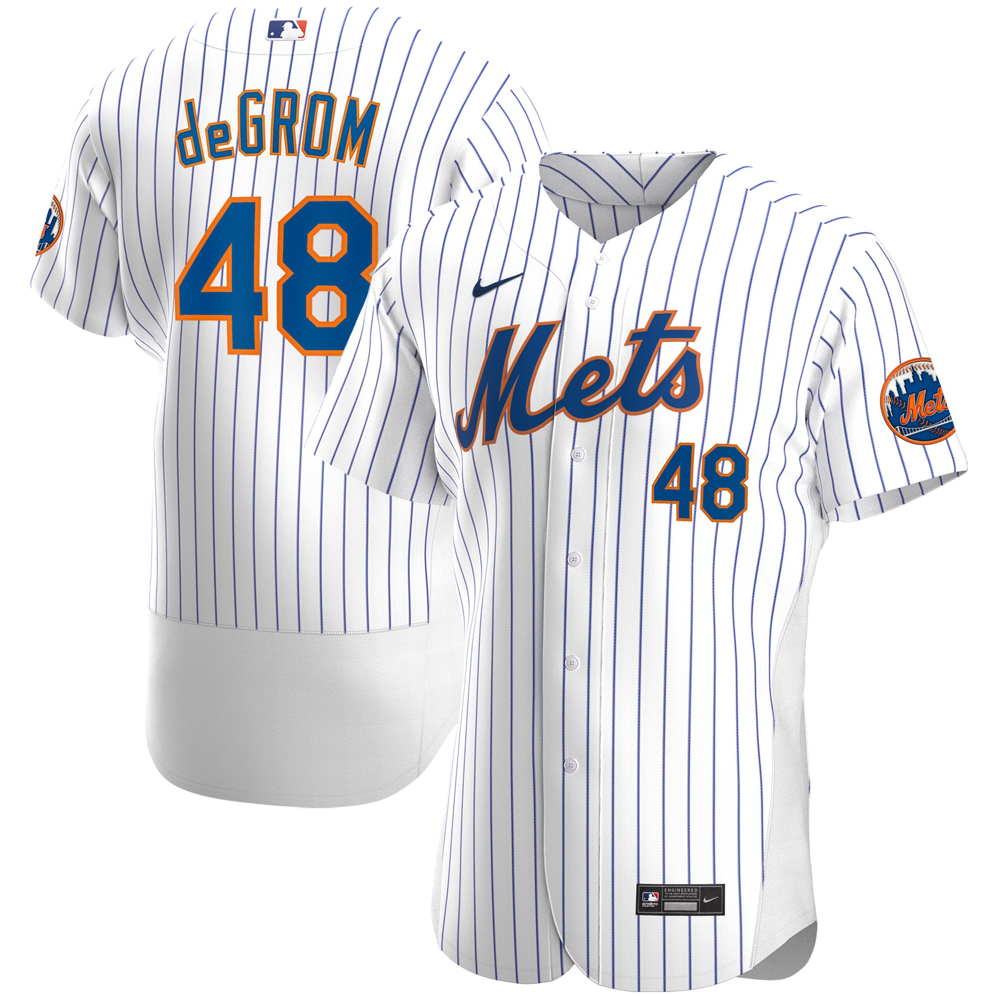 Jacob deGrom New York Mets Home Player Jersey - White